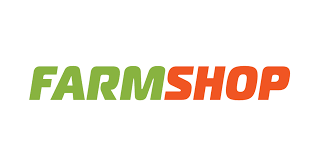 Farmshop logo in green and orange