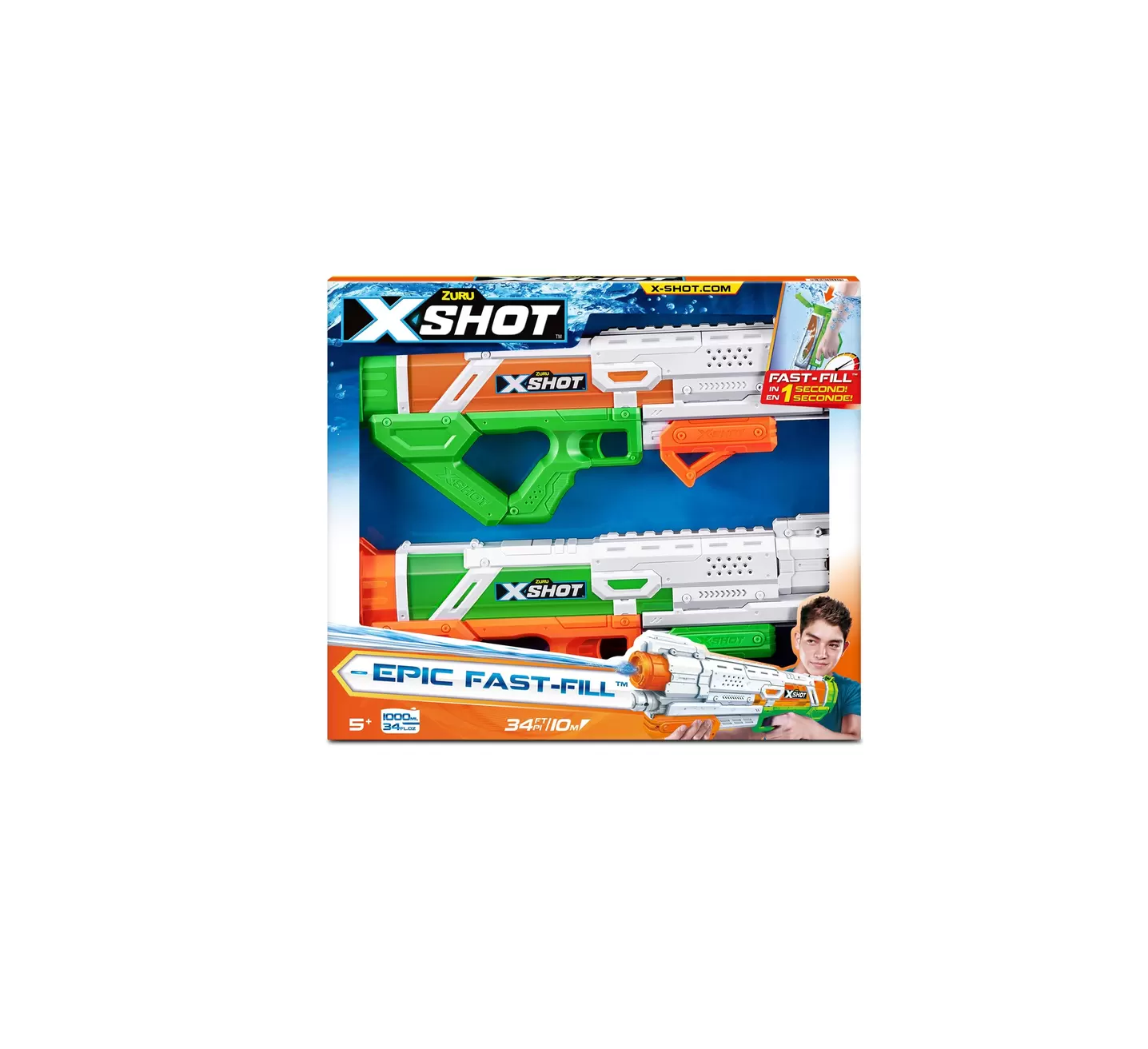Zuru X SHOT FastFill Water Blaster 2 Pack Finderlly
