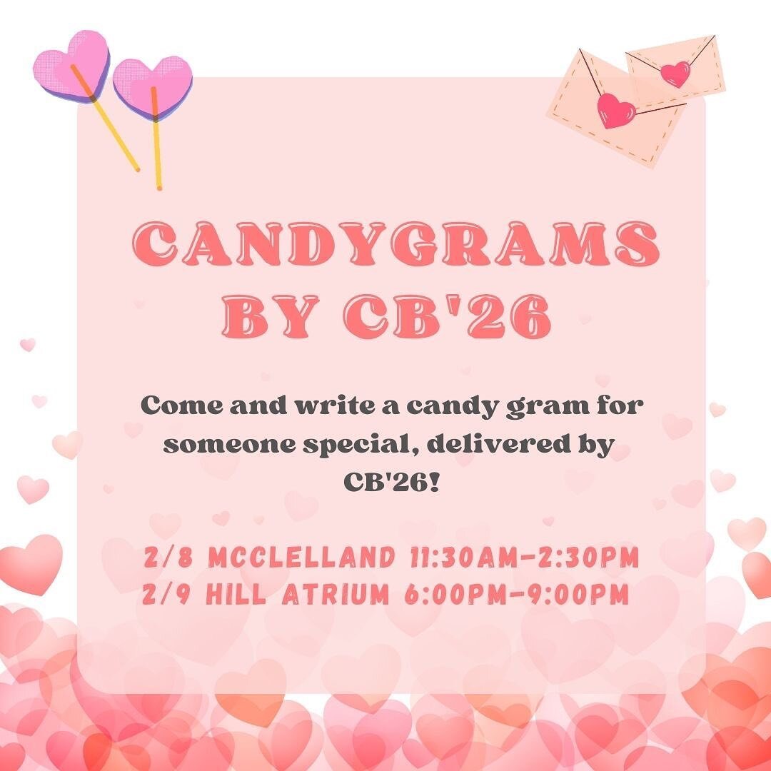 stop by to send a candy gram to your special someone, or just a friend 💘 can&rsquo;t wait to see everyone &lt;3
