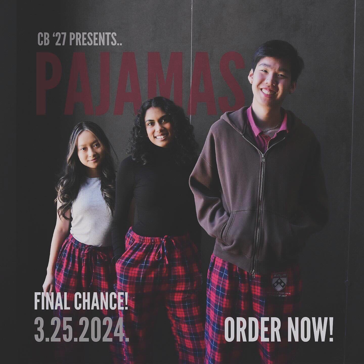 🚨 FINAL CHANCE FOR PJs 🚨

Get the official Class of 2027 Pajama Pants before they&rsquo;re gone forever! Link in bio

We&rsquo;re also doing a raffle for a FREE pair. All you have to do is tag 3 friends and repost on your story!

ADDITIONAL GIVEAWA