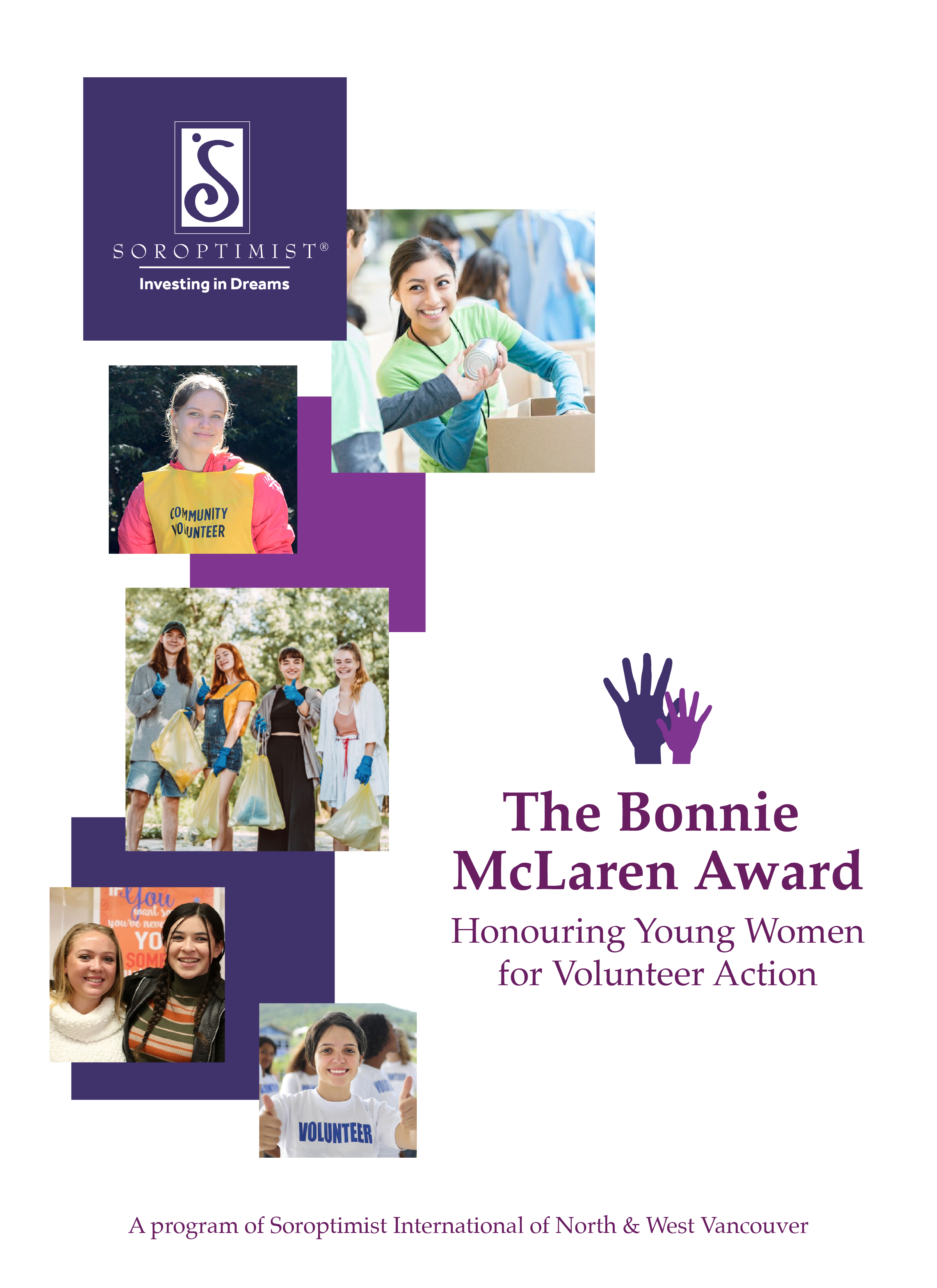 Volunteer awards for girls