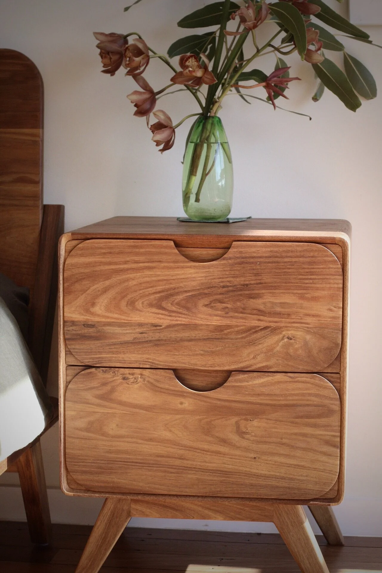 MM Round bedside table -Leaf Furniture