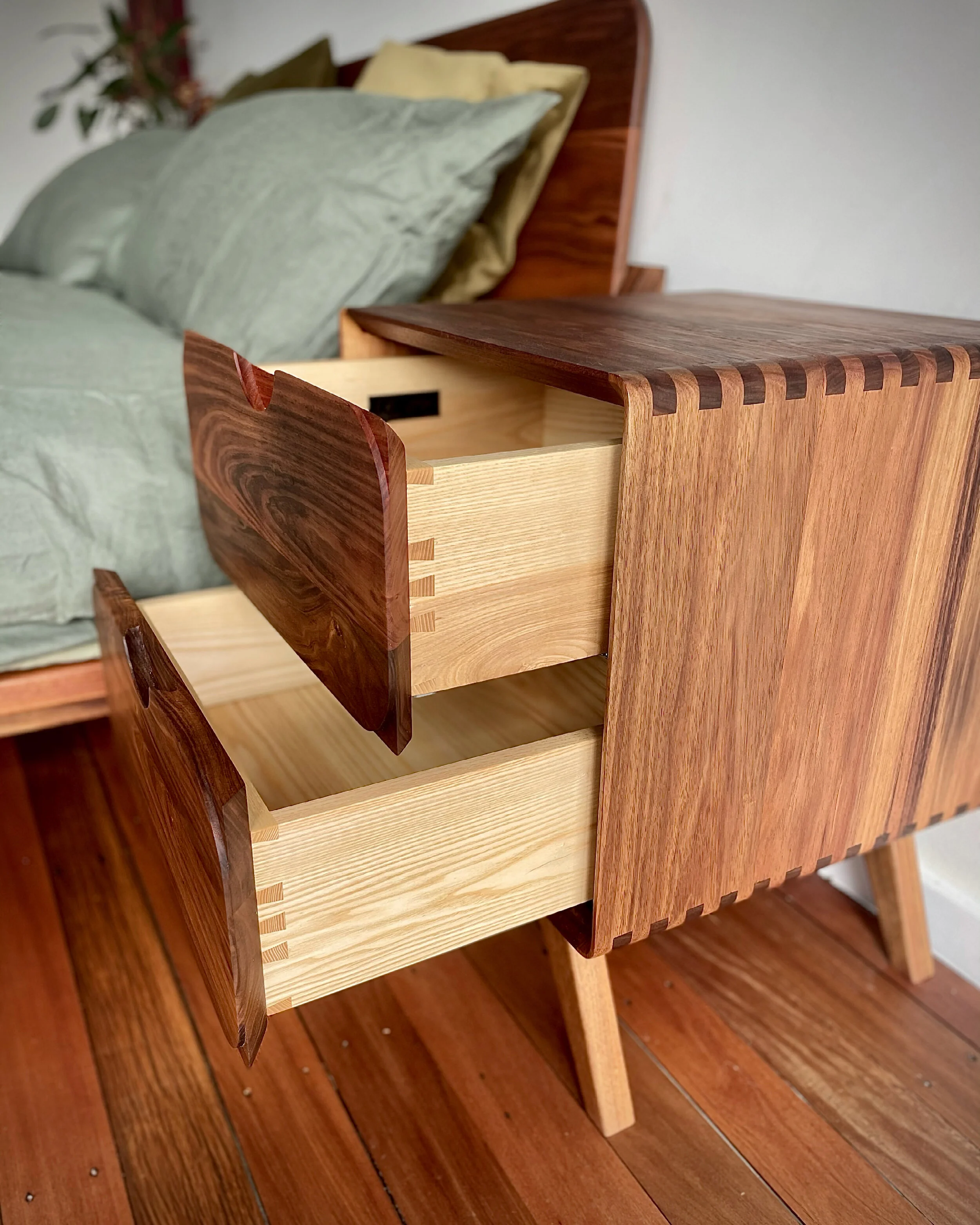 MM Round bedside table -Leaf Furniture