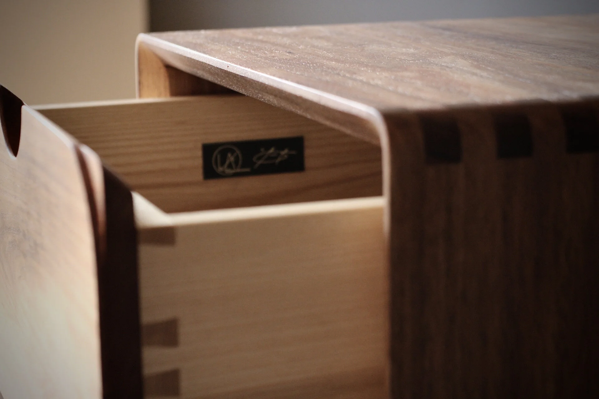 MM Round bedside table -Leaf Furniture