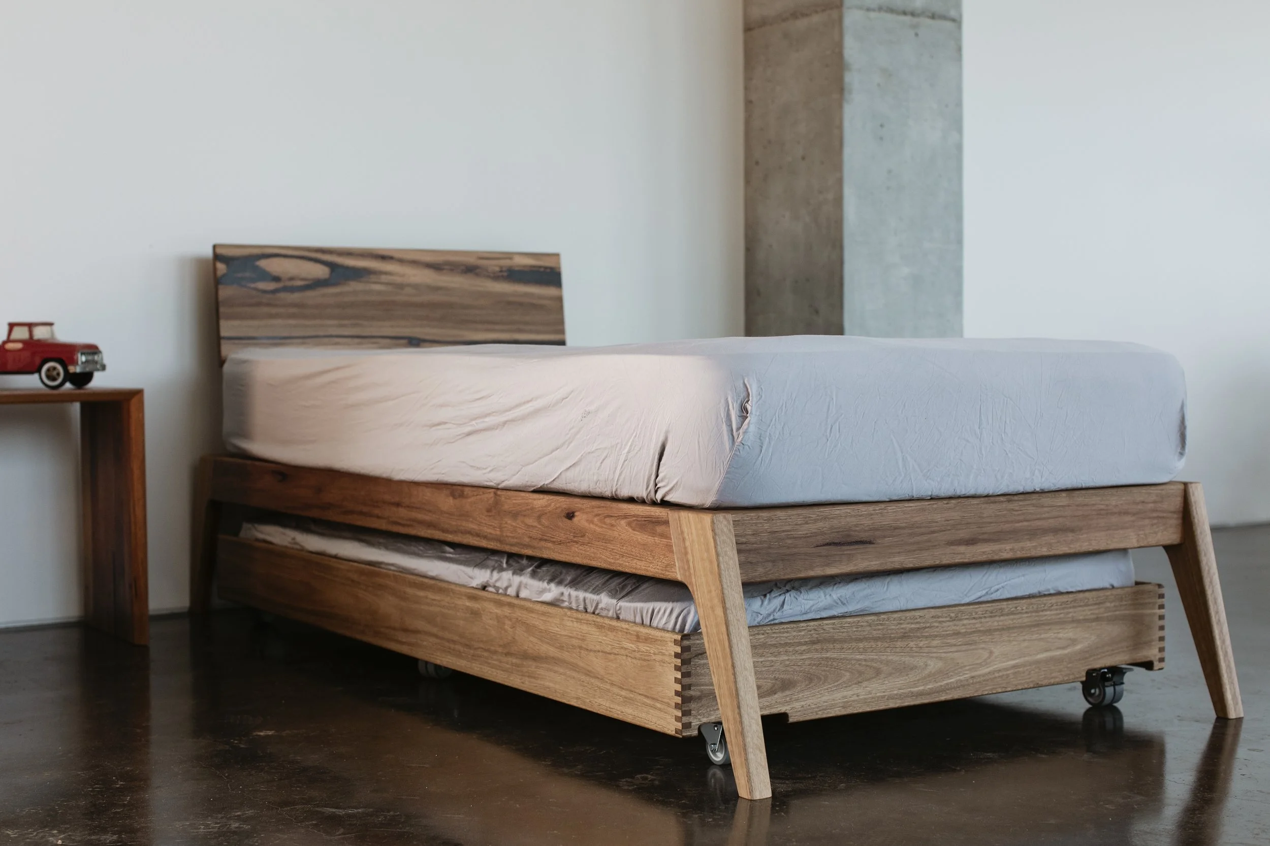 Trudle Bed handmade by Leaf Furniture