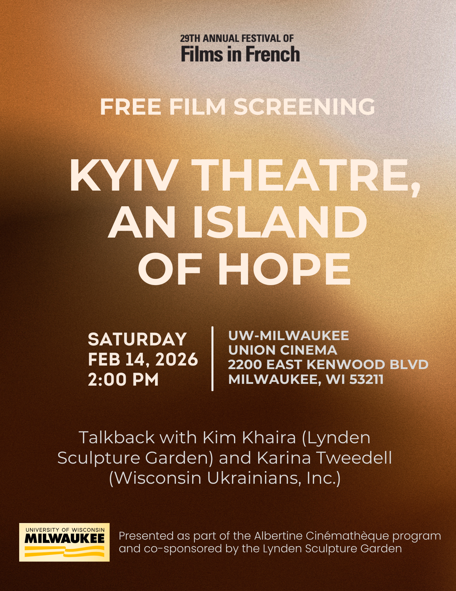 Kyiv Theater, an Island of Hope Film Screening and Discussion
