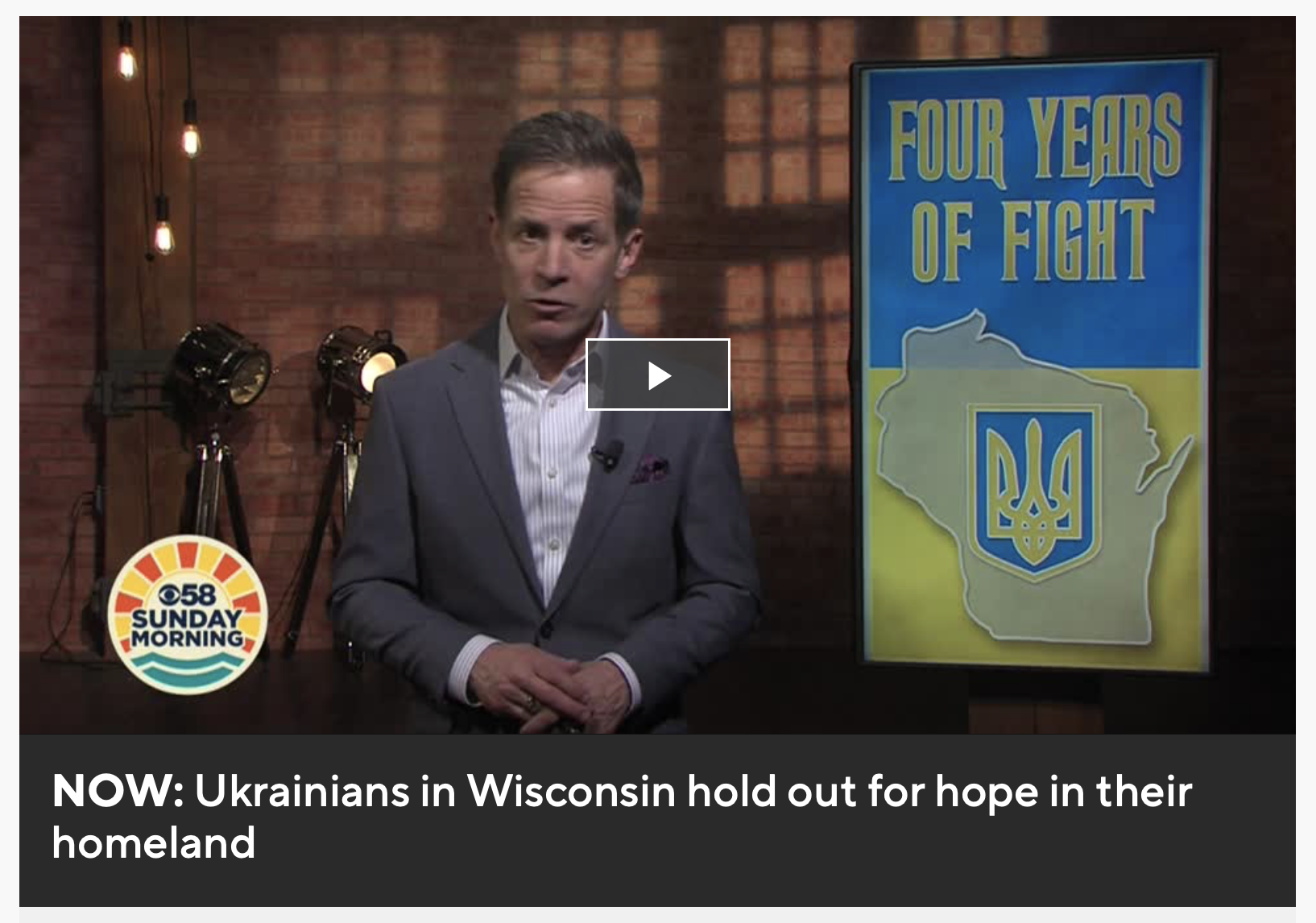 Ukrainians in MILWAUKEE (CBS 58)—Wisconsin hold out for hope in their homeland
