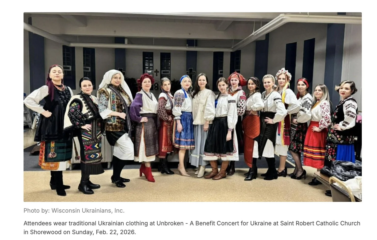 Wisconsin Ukrainians host benefit concert for Ukraine as war with Russia nears four years