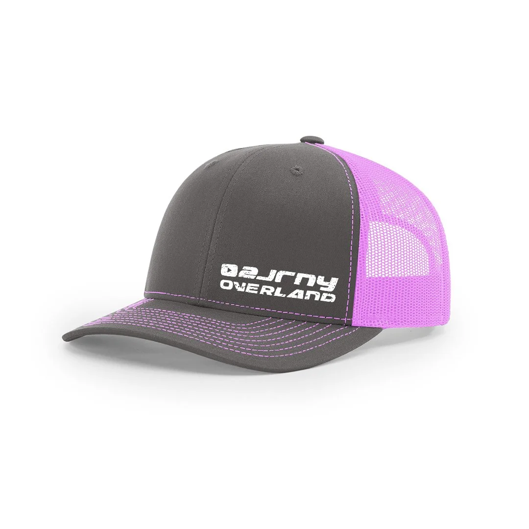 2JRNY-WhiteLogoHat-CharcoalNeonPink.jpg