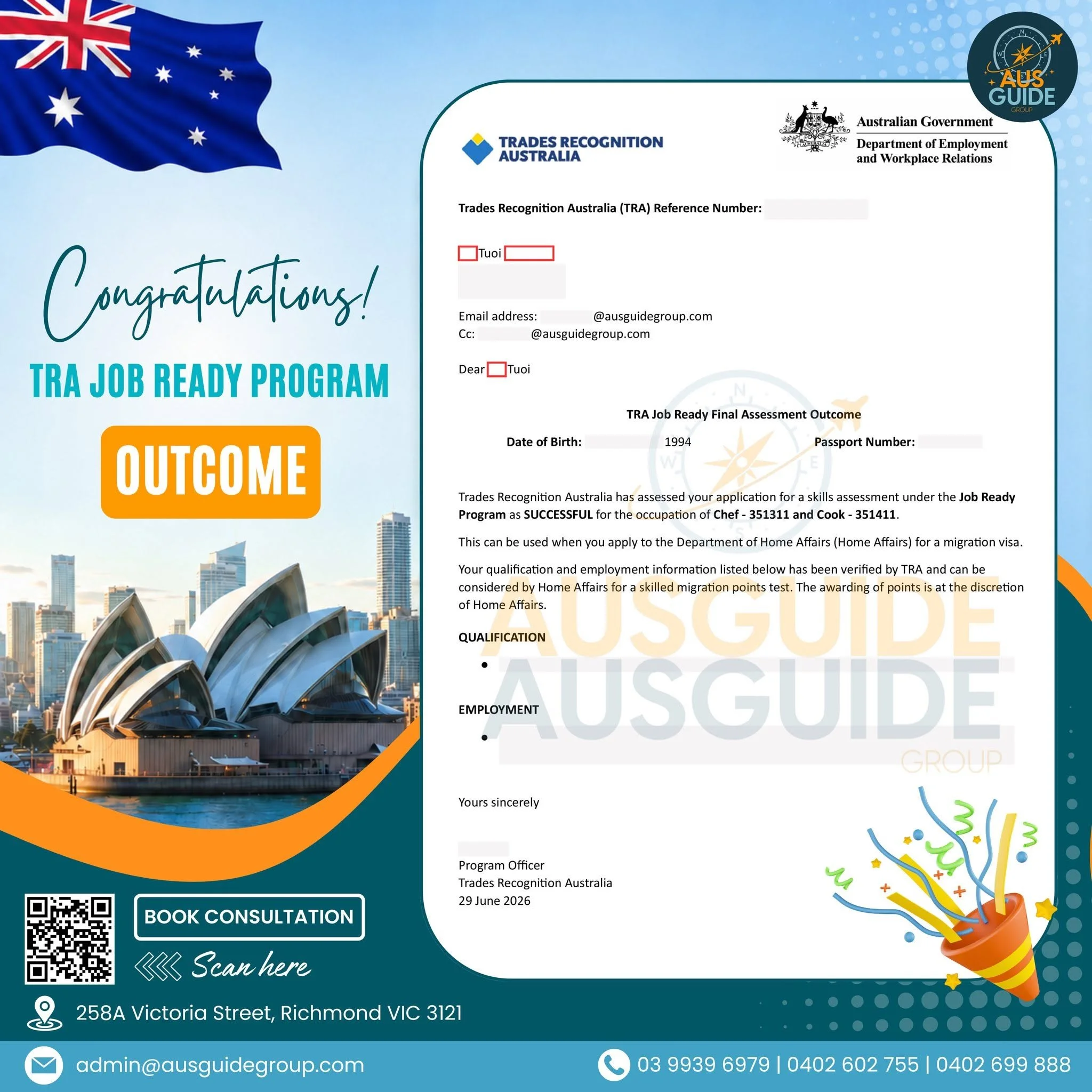 ANOTHER CAREER MILESTONE – TRA JOB READY PROGRAM COMPLETED  