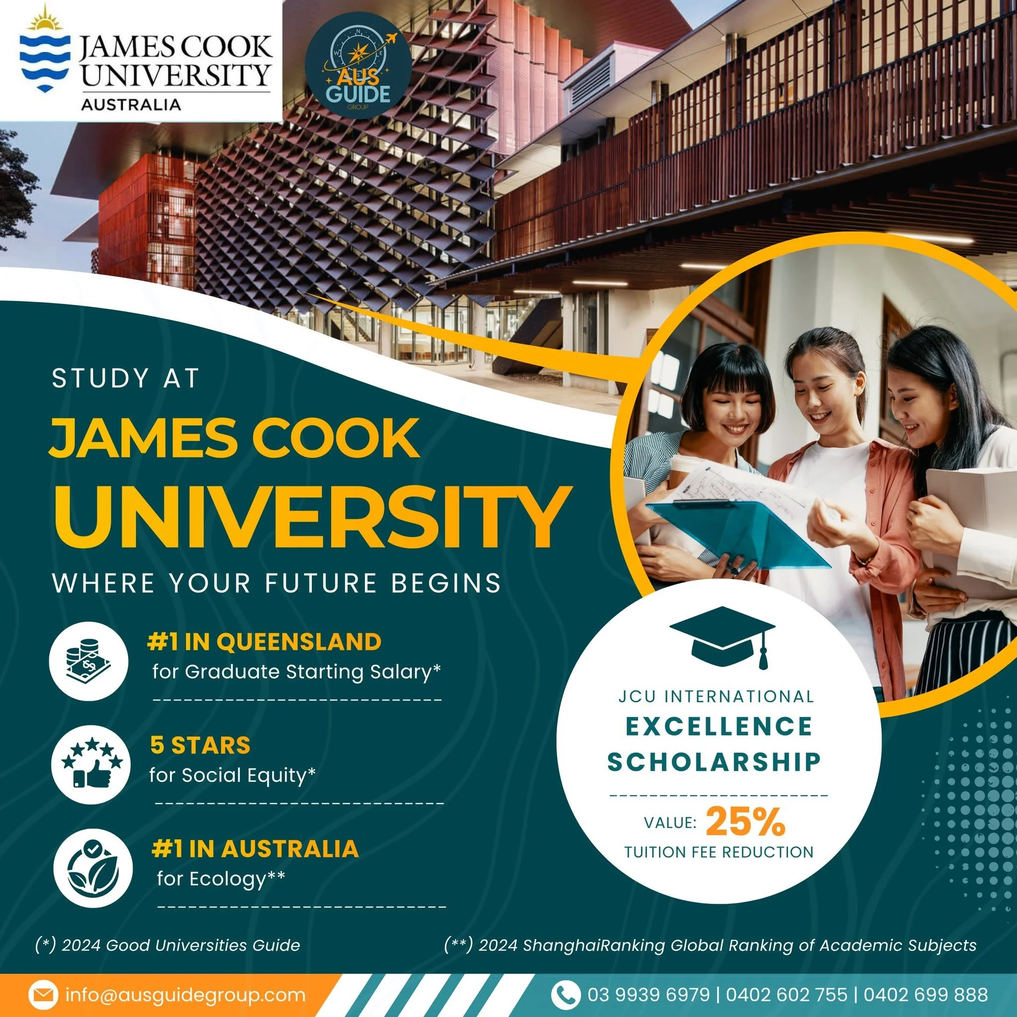 STUDY AT JAMES COOK UNIVERSITY – WHERE YOUR FUTURE BEGINS  