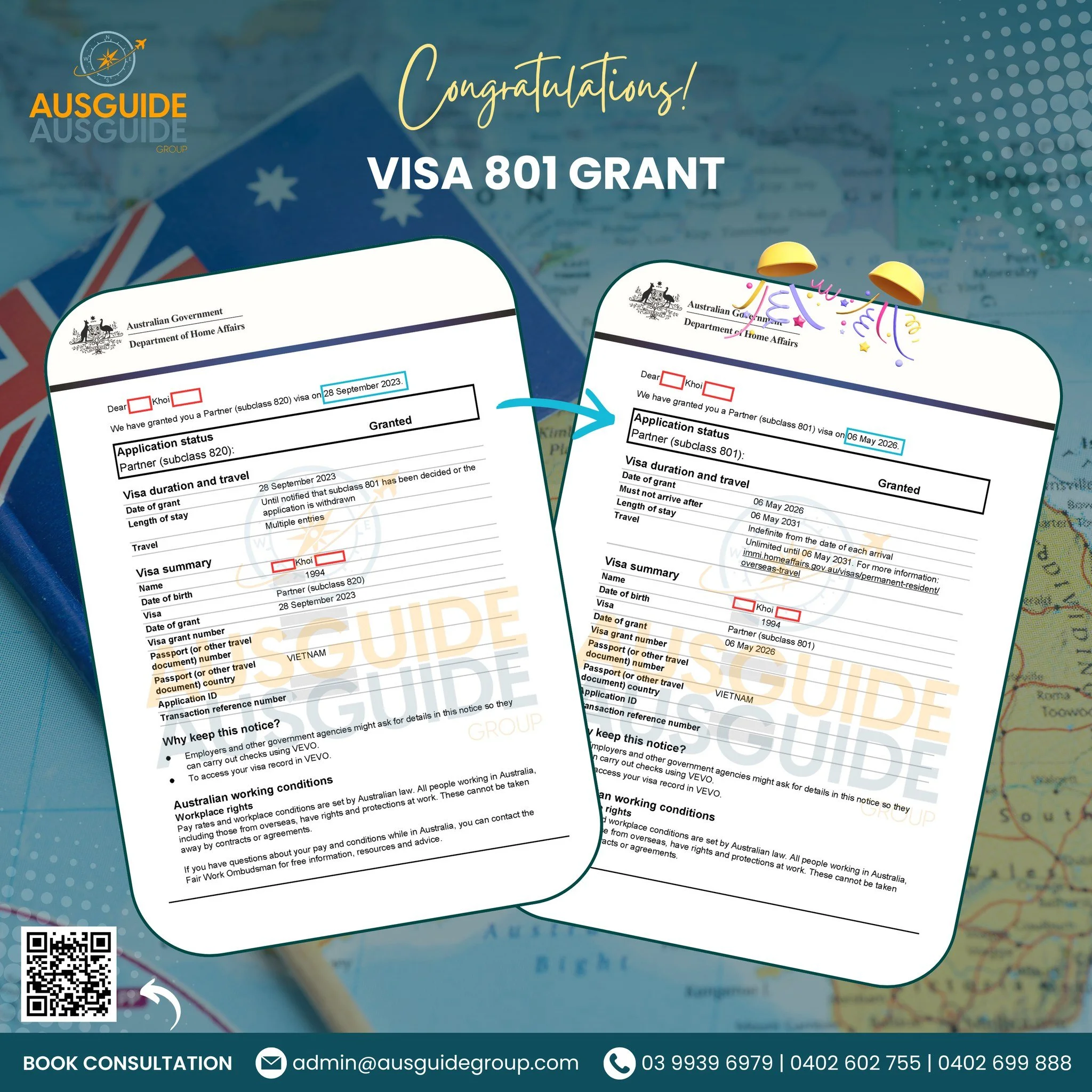 LOVE, PATIENCE &amp; A SUCCESSFUL 801 VISA GRANT