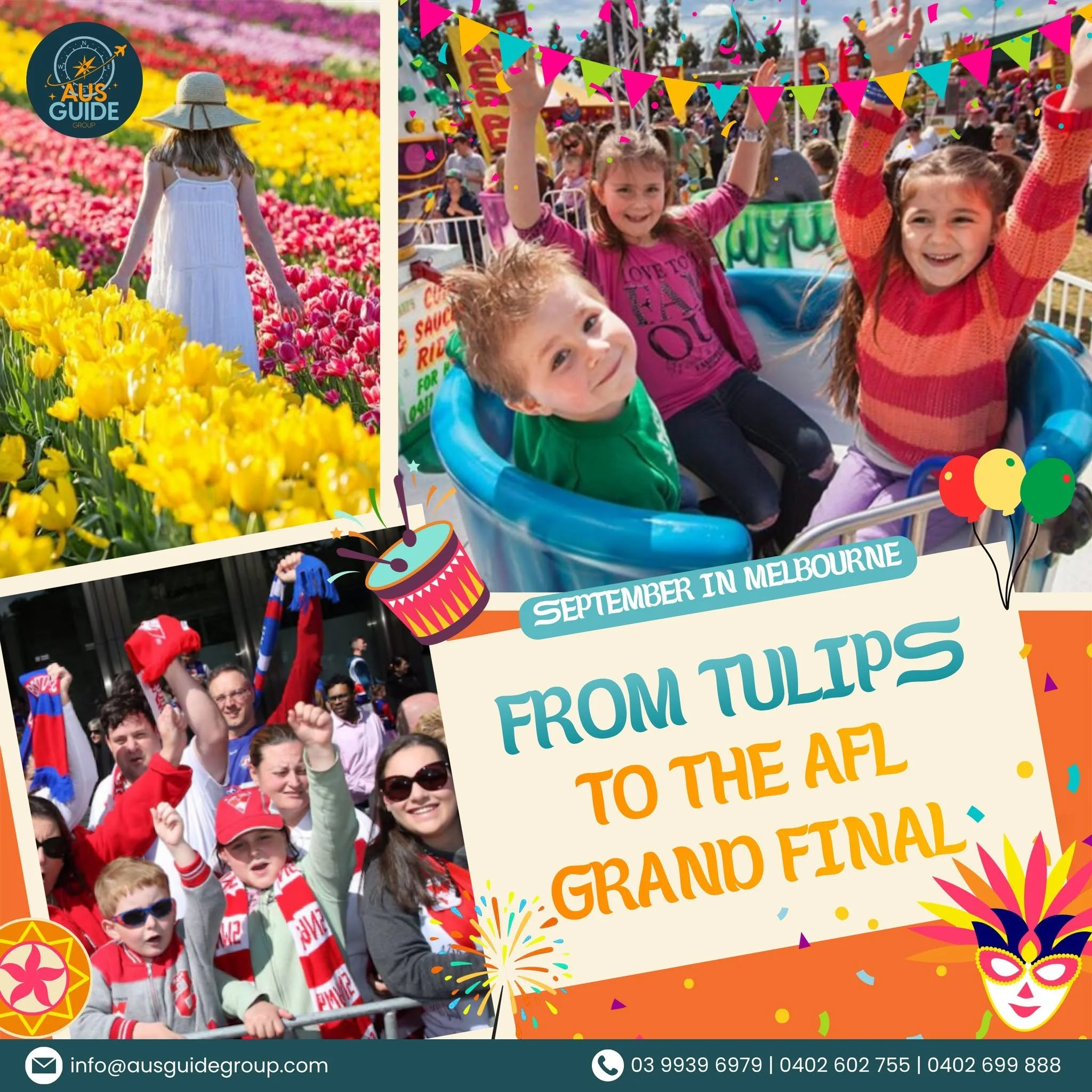 FROM TULIPS TO THE AFL GRAND FINAL – SEPTEMBER IN MELBOURNE 