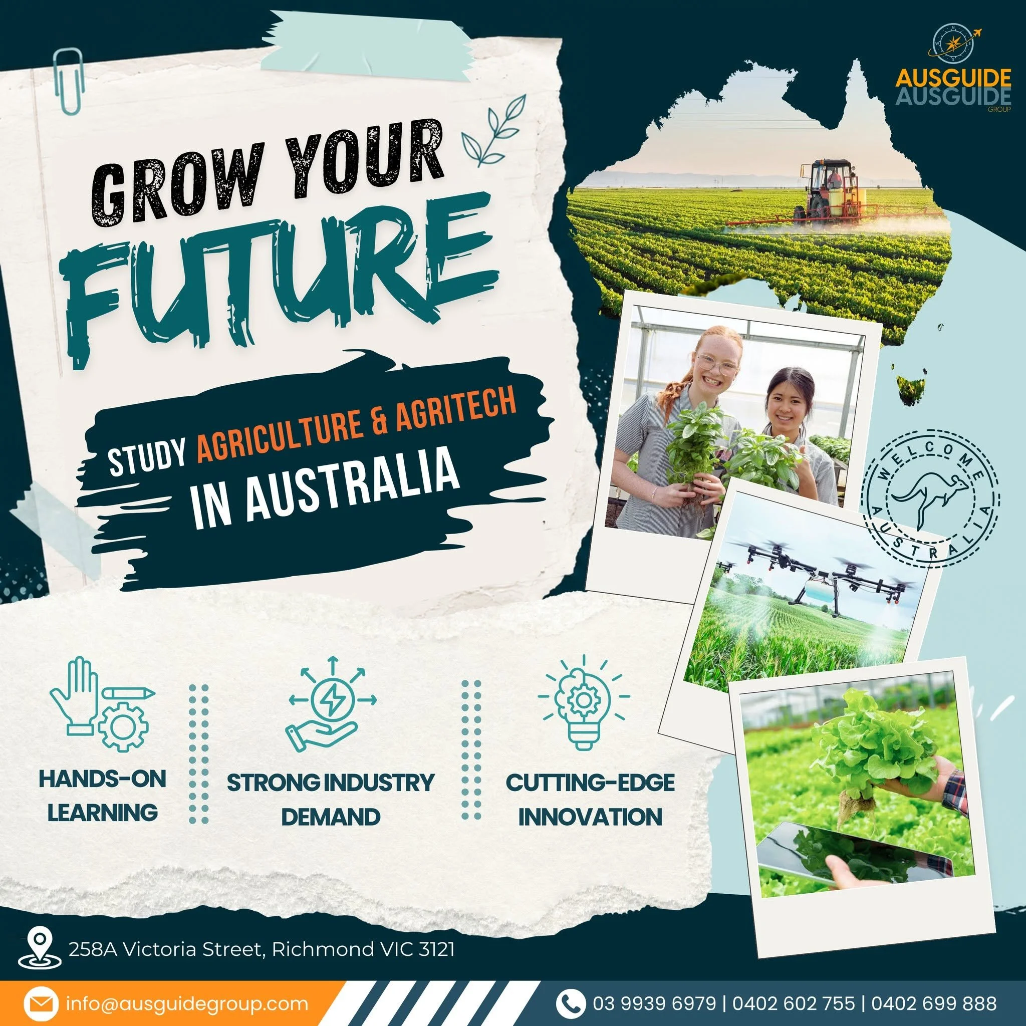 GROW YOUR FUTURE – STUDY AGRICULTURE &amp; AGRITECH IN AUSTRALIA  