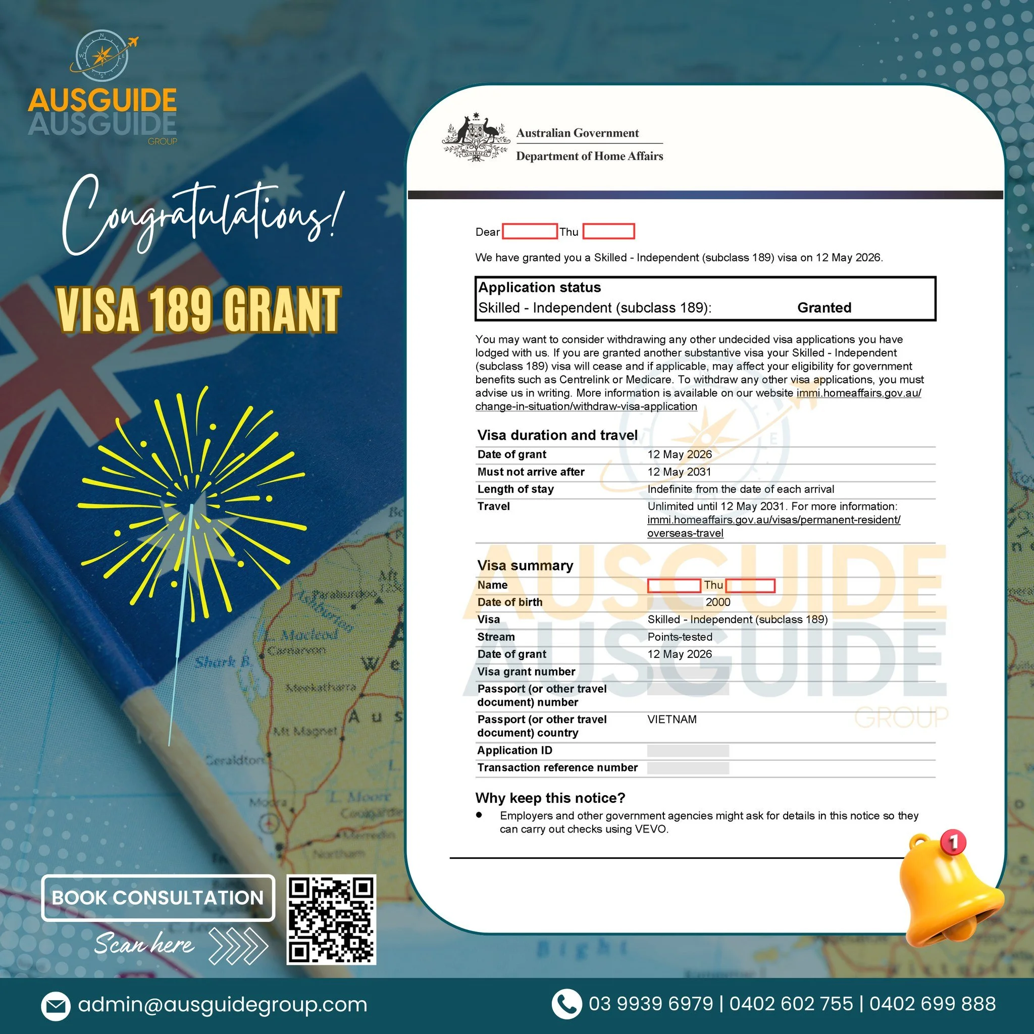 HARD WORK PAYS OFF - ️VISA 189 SUCCESS FOR A REGISTERED NURSE