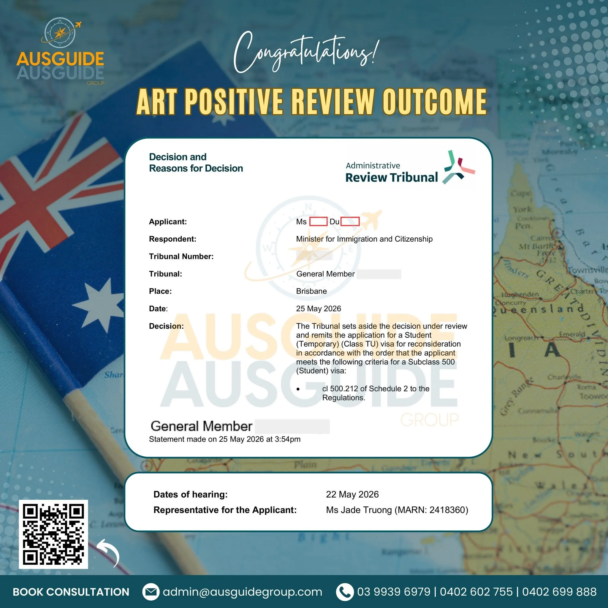 A LONG JOURNEY FINALLY PAYS OFF - POSITIVE ART OUTCOME 