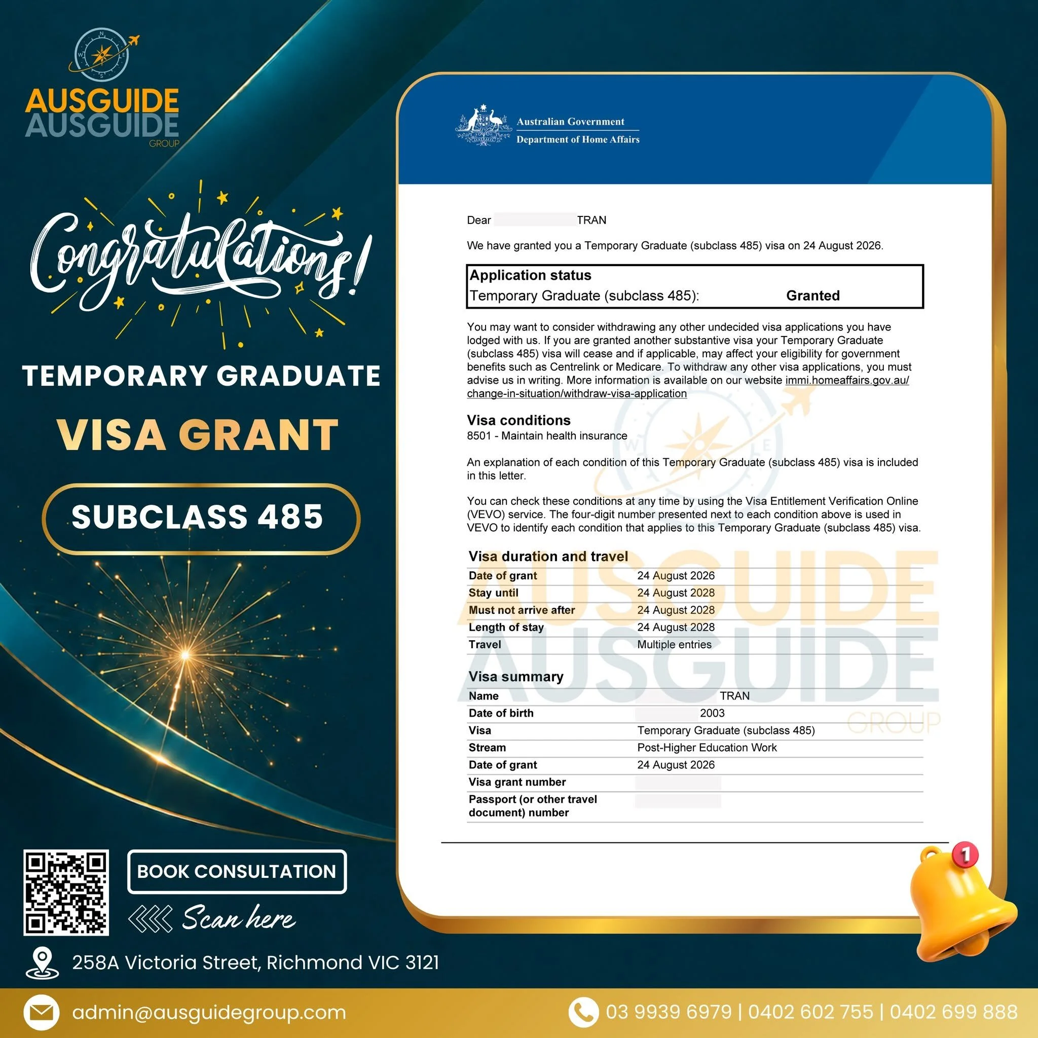 THE JOURNEY CONTINUES – TEMPORARY GRADUATE VISA GRANTED.jpg
