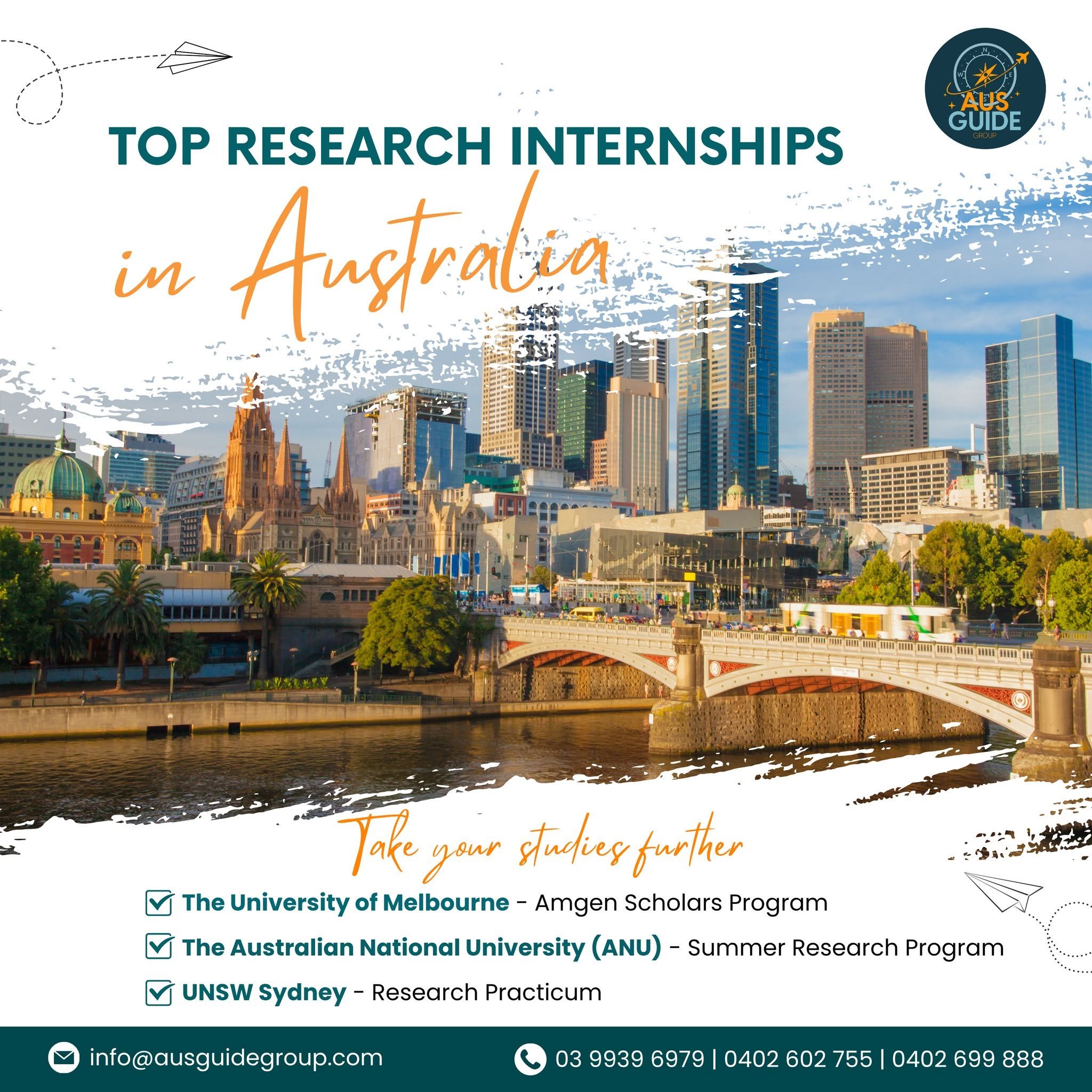 TAKE YOUR STUDIES FURTHER – TOP RESEARCH INTERNSHIPS IN AUSTRALIA 