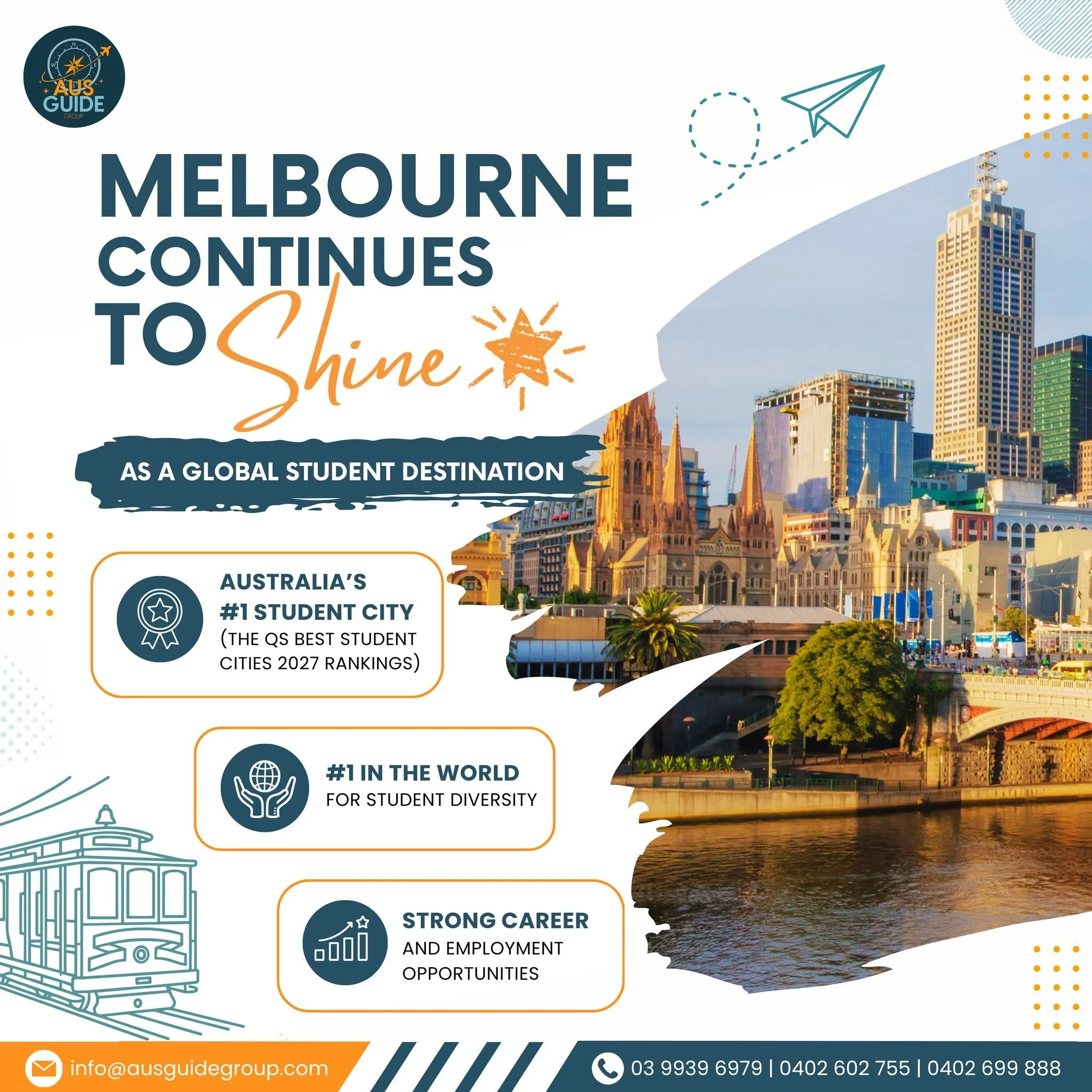 MELBOURNE CONTINUES TO SHINE AS A GLOBAL STUDENT DESTINATION  