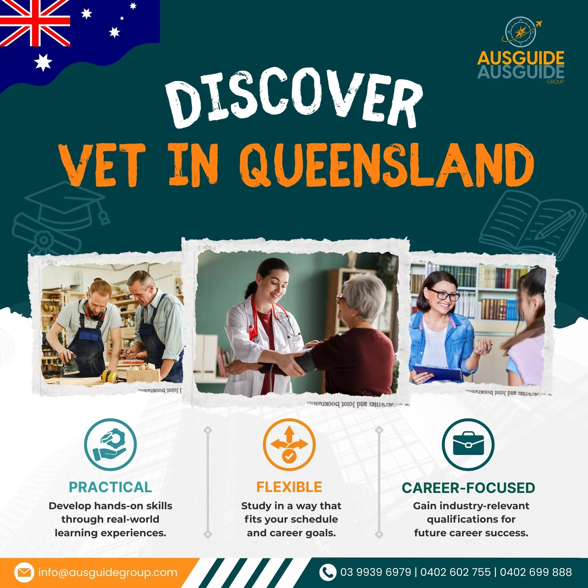 PRACTICAL, FLEXIBLE, CAREER-FOCUSED – DISCOVER VET IN QUEENSLAND 