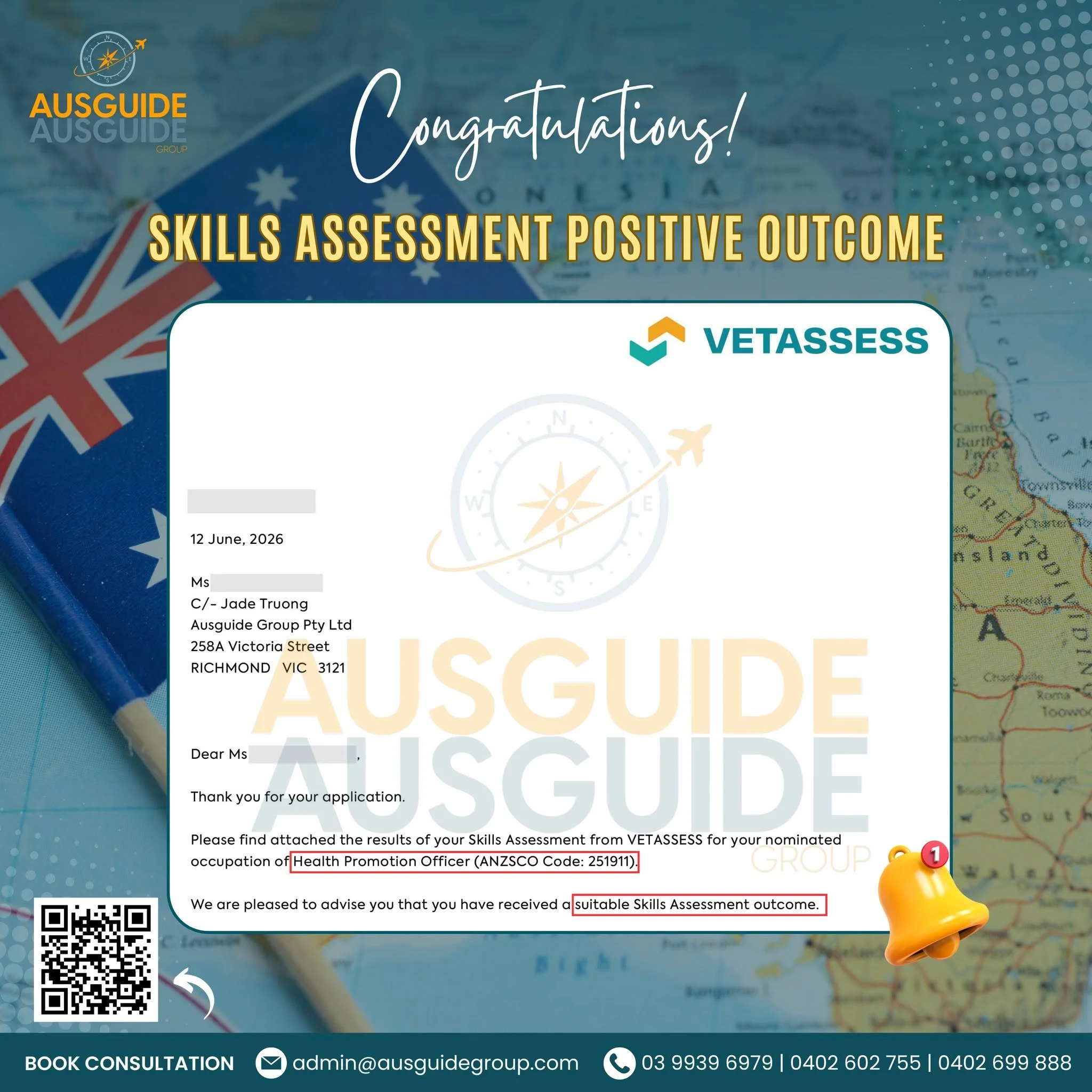 TURNING QUALIFICATIONS INTO OPPORTUNITIES – VETASSESS SUCCESS 