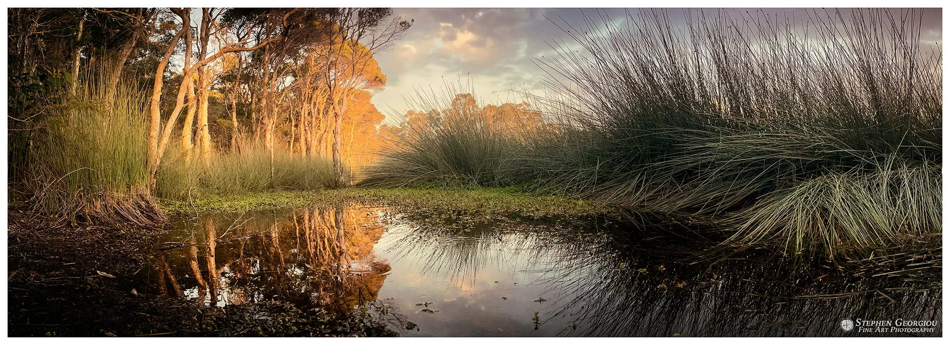 GLENBROOK LAGOON SUNSET - STEPHEN GEORGIOU - PRINT