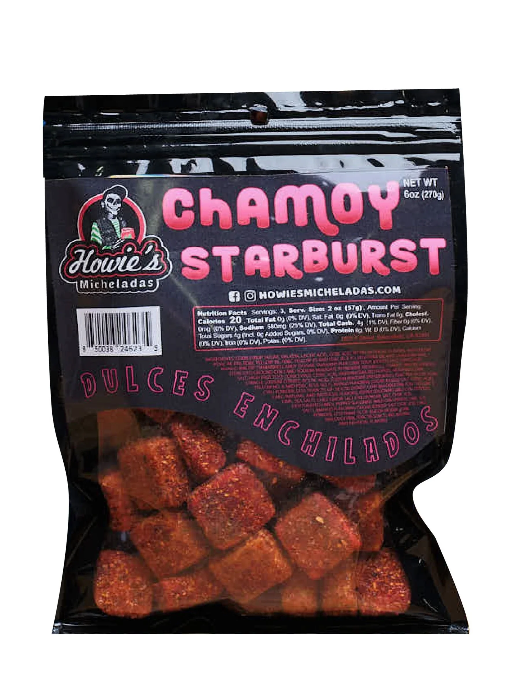 OMG Gushers Micheladas El Gordo - Sweet & Spicy Mexican Candy With Chamoy & Chili (6oz)