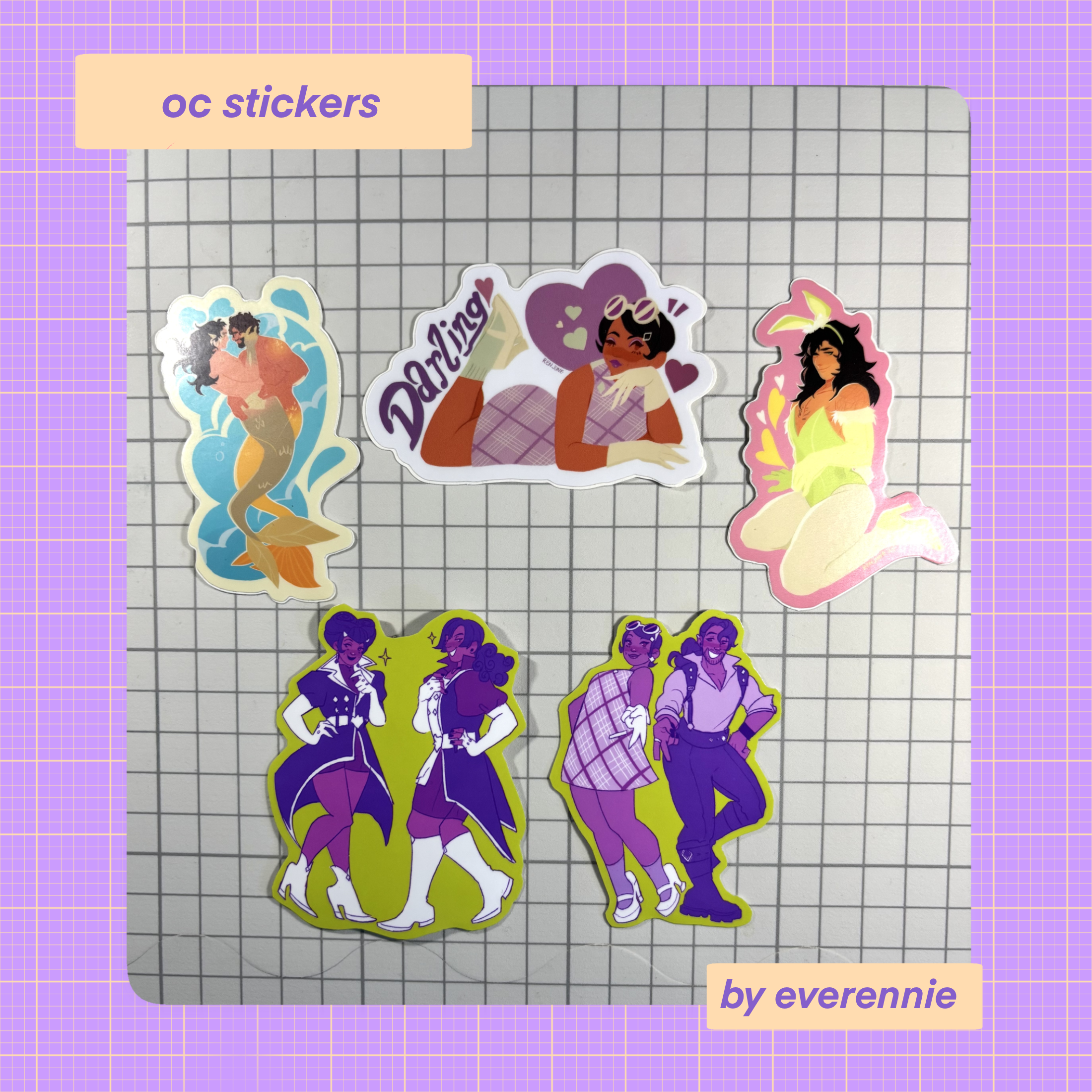 [OC] Various Core Four Stickers