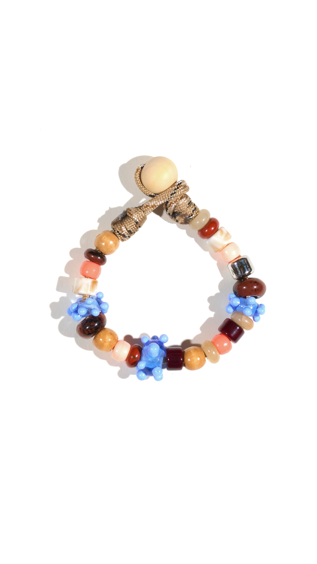 handmade glass beaded bracelet