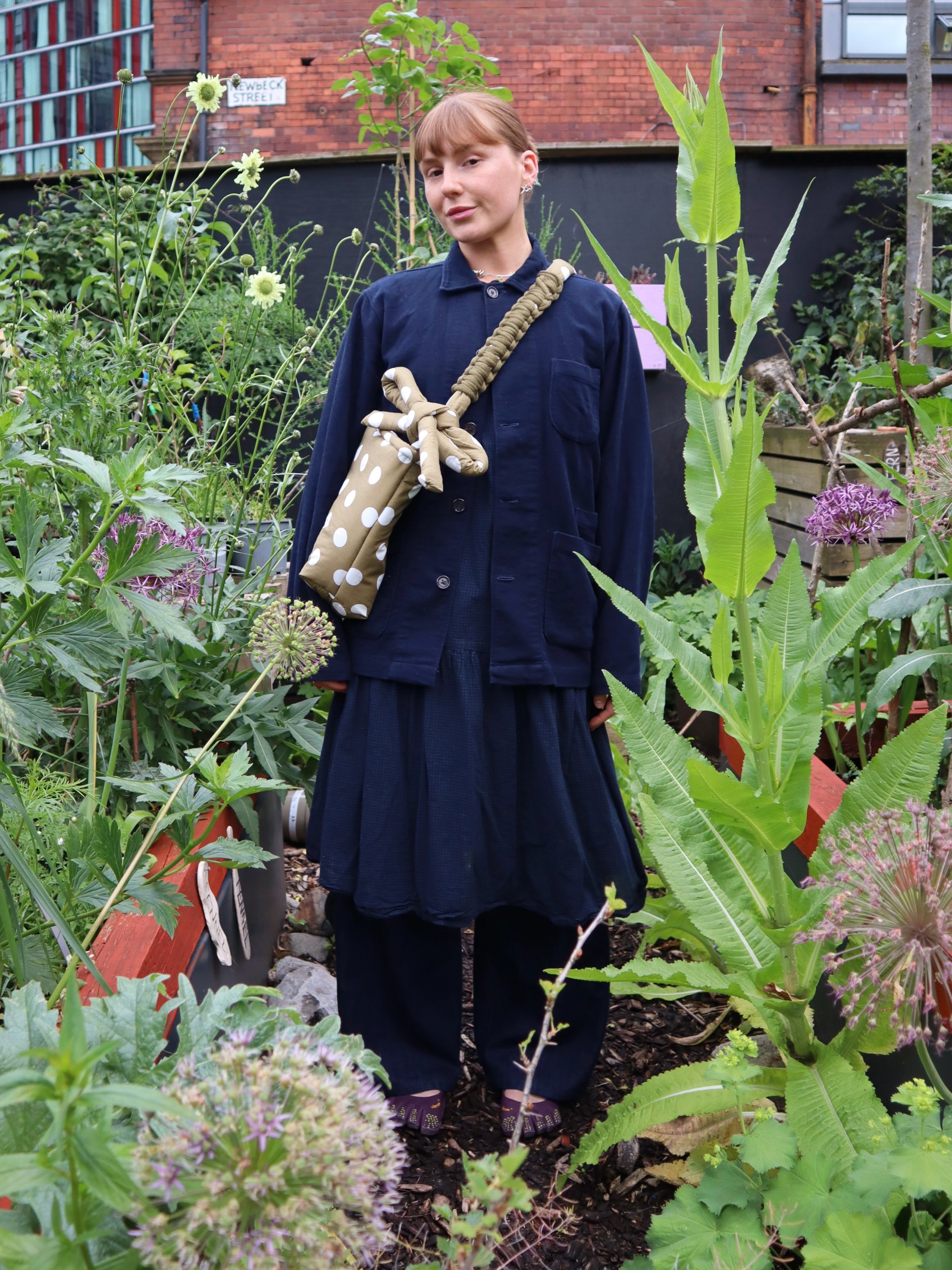 EVERYTHING DOTTY // and our lovely green garden 💚💕 // Meg in our new Puffy Bag in our Dotty fabric 💅