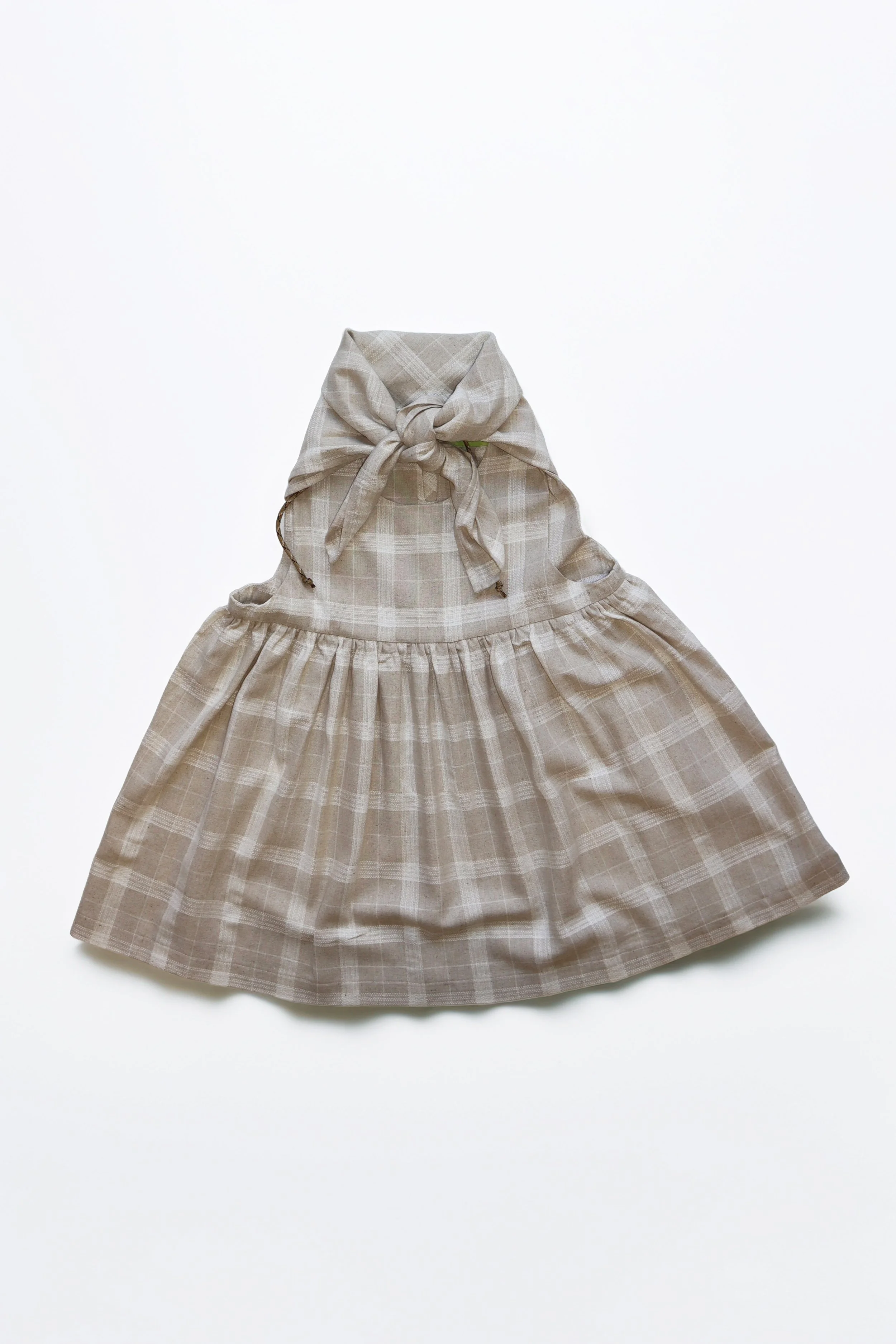 THRILLS TOP - LINEN CHECK