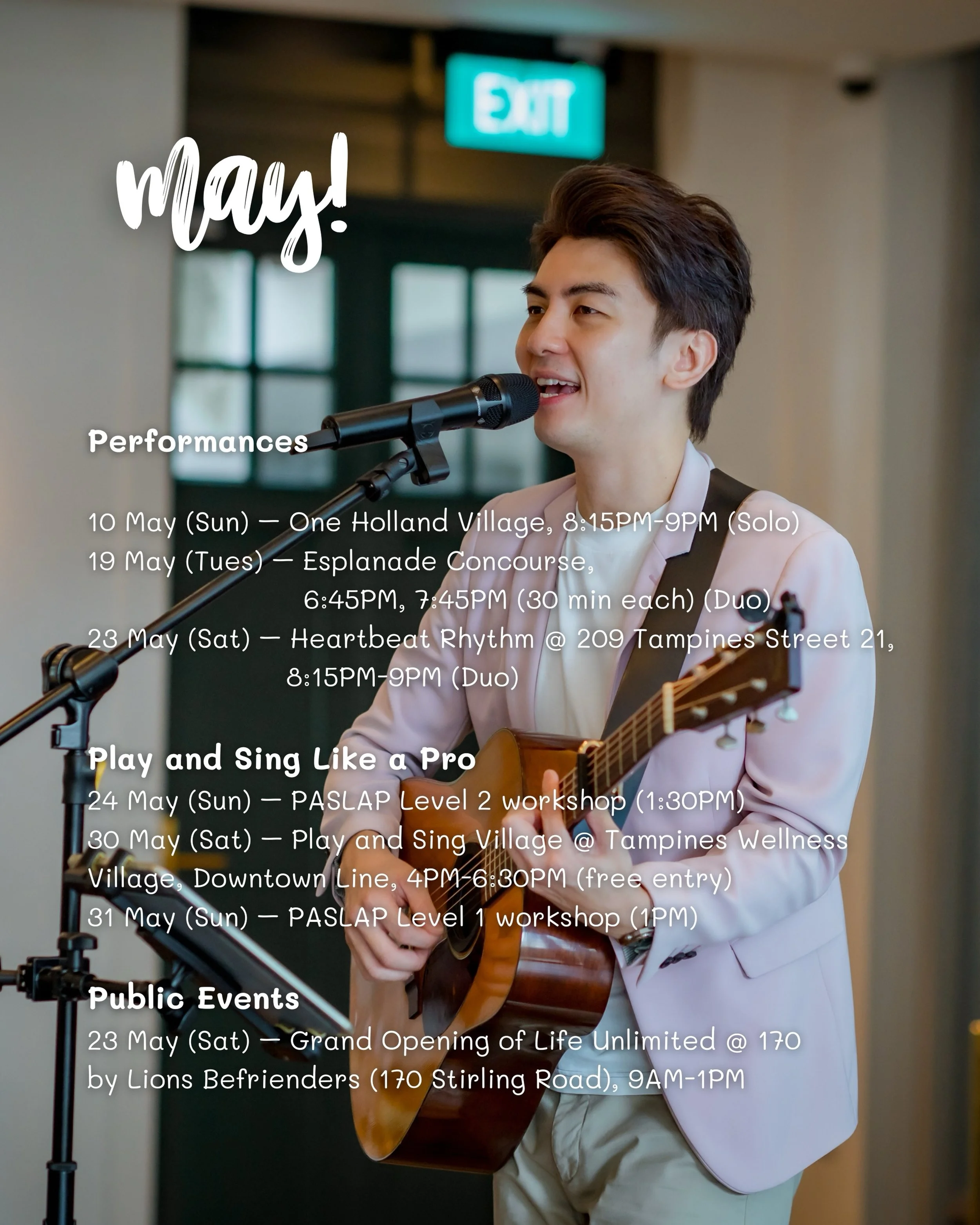 What do you mean it&rsquo;s already May?!

But I&rsquo;ve got a couple of performances lined up for you 😍 see ya!!