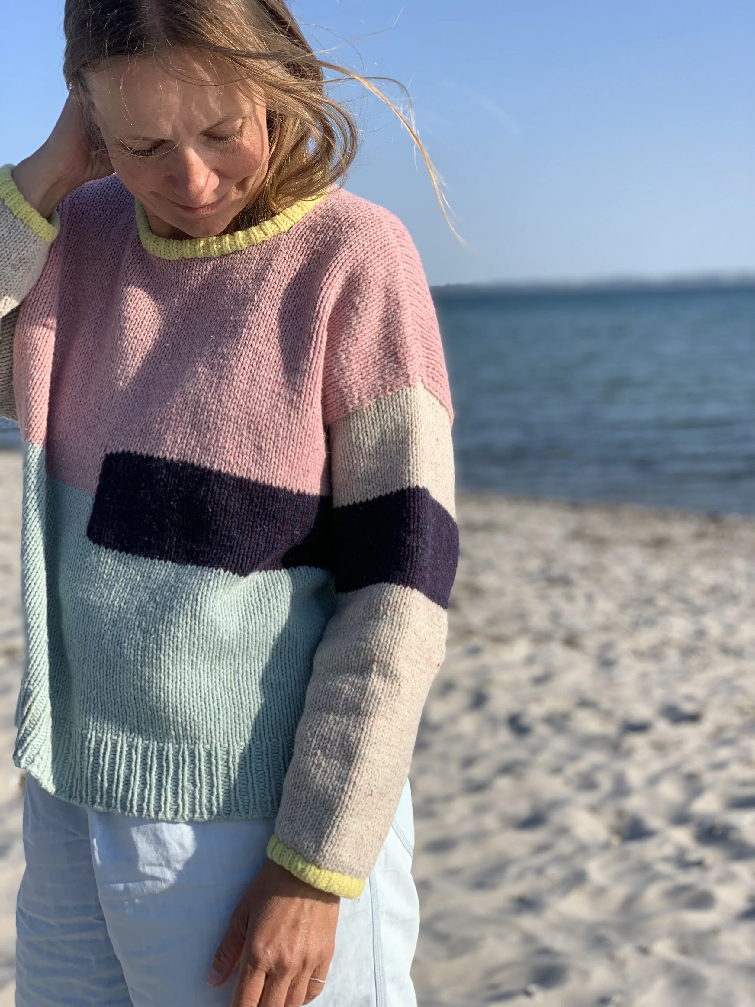 MØNSTRIK nr. 01 -Himmel Hav og Falster -opskrift