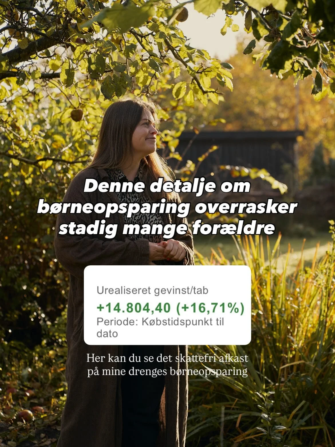 Mange tror, at en b&oslash;rneopsparing kun er en konto med lav rente. 
Men viste du, at pengene ofte kan investeres og at afkastet samtidig er skattefrit? 

Det kan g&oslash;re en stor forskel over 10-20 &aring;r. 

👀 I opslaget viser jeg de muligh