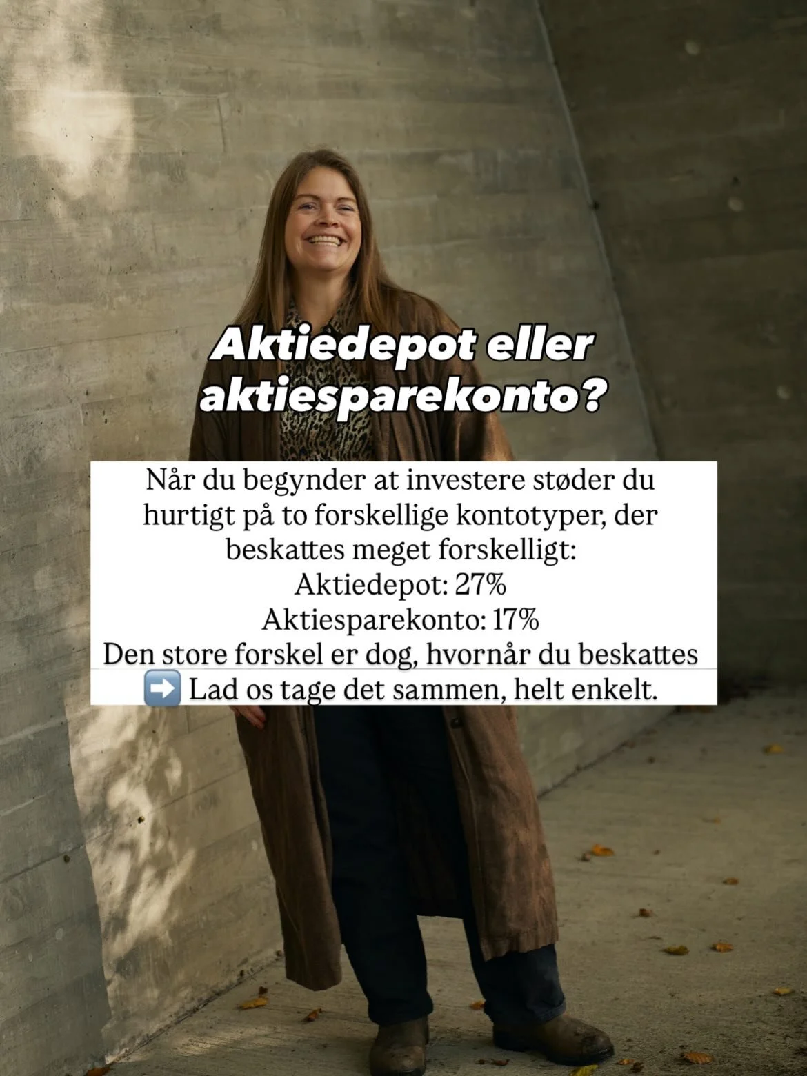 27% eller 17% i skat?

Hvis du er ny investor, er det vigtigt at forst&aring; forskellen p&aring; et aktiedepot og en aktiesparekonto. 

Og faktisk er det ikke kun skattesatsen, der er forskellig👀 
➡️ Swipe med, s&aring; forklarer jeg det helt enkel
