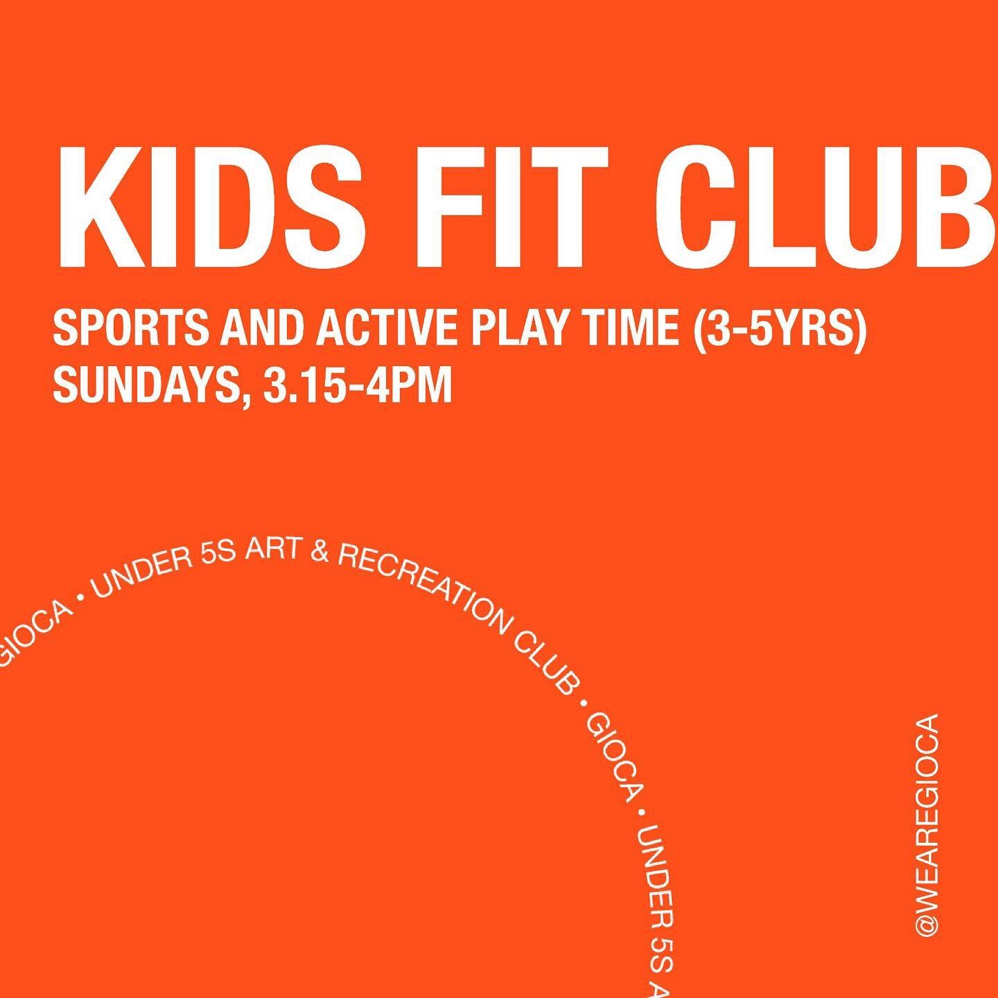 Let's do it 💪🏽

Alongside a session geared toward little ones, we're also proposing a session with @kidsfitclub_london that&rsquo;s catered to slighly older kiddos (3-5yrs).

Kids Fit Club &mdash; Sports and Active Play Time (3-5yrs) offers inclusi