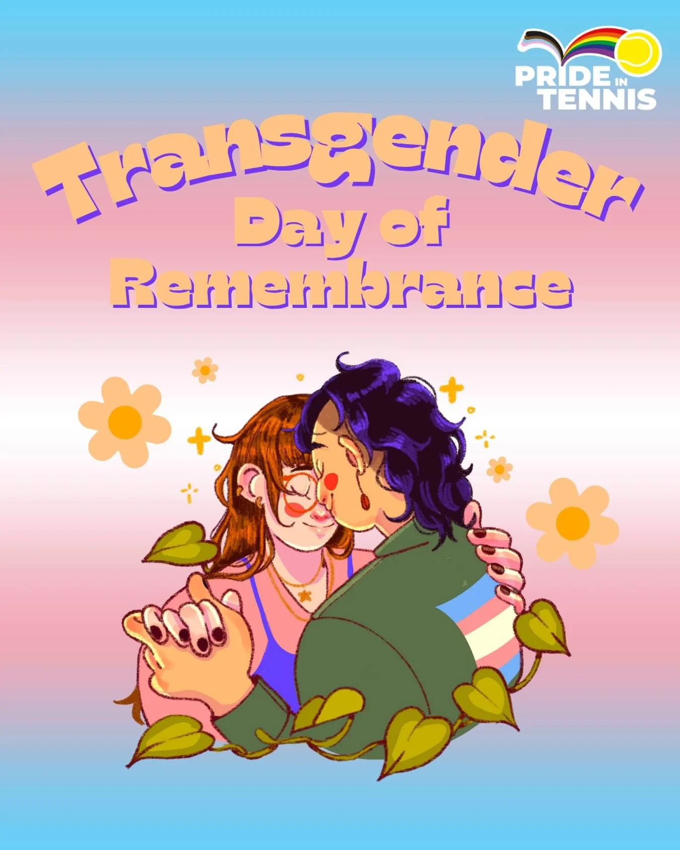 🏳️&zwj;⚧️ Transgender Day of Remembrance 🏳️&zwj;⚧️

Today, we honor and remember the transgender lives lost to violence, and we reaffirm our commitment to creating a tennis community where every player - of every identity - can step onto the court 