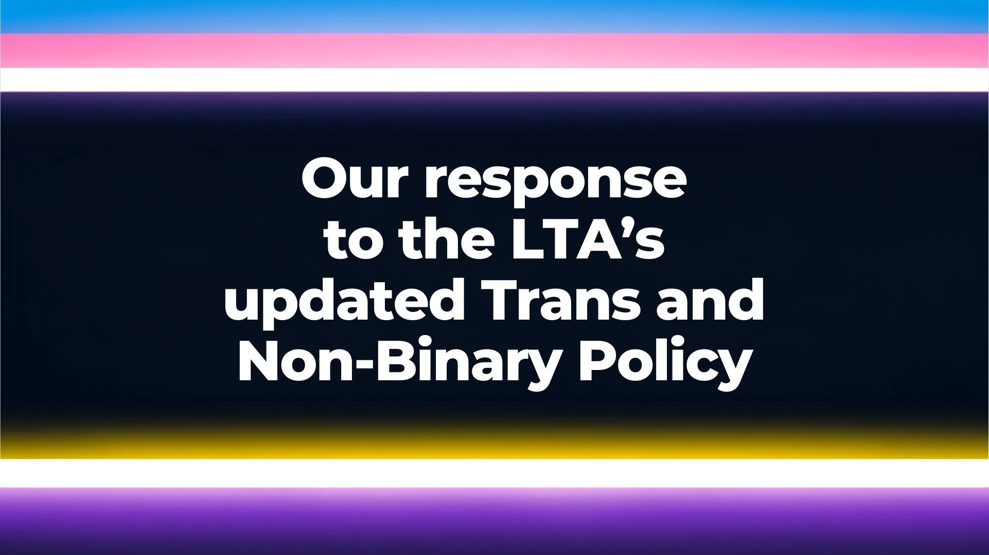 Pride in Tennis Statement: Trans and Non-Binary Policy.