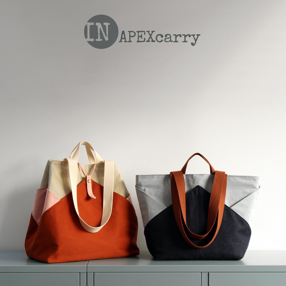 Mini Tote Bag Leather Pattern, PDF Template 