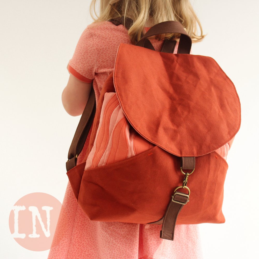 Drawstring School Backpack PDF Sewing Pattern Backpack 