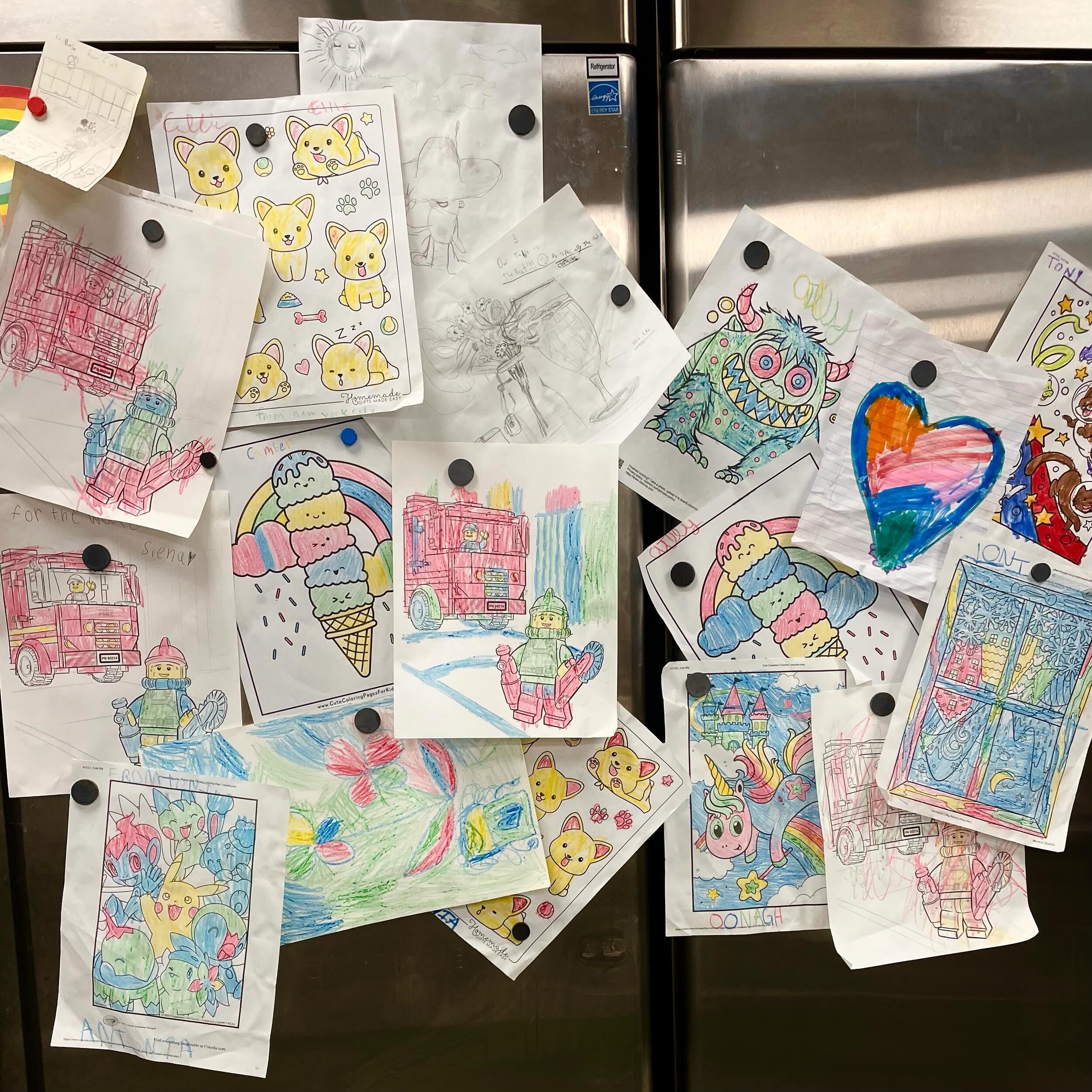 Thanks to all our young artists enjoying dinner with a crayon in hand, providing us with plenty of fridge-worthy art and loads of smiles! We&rsquo;ve got a great kids menu, too. Simply. Great. Food. for the whole family. Join us!