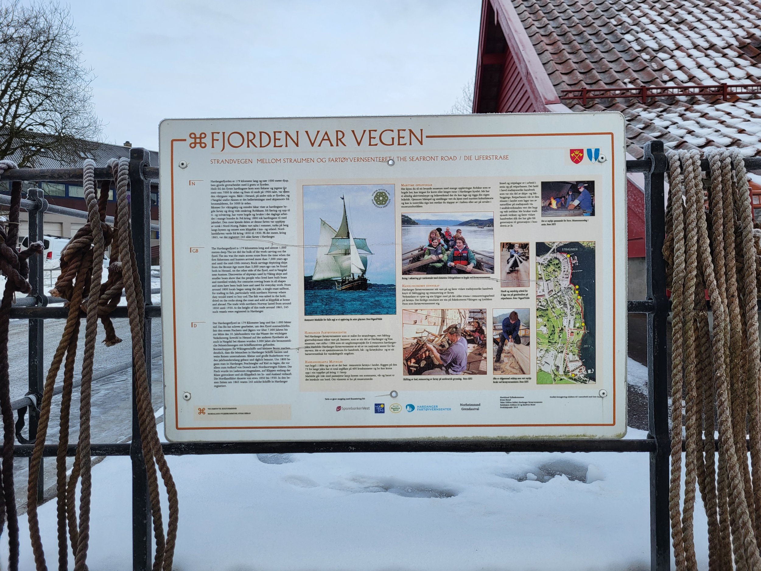  Siste dagen besøkte me Hardanger Fartøyvernsenter i Norheimsund. 