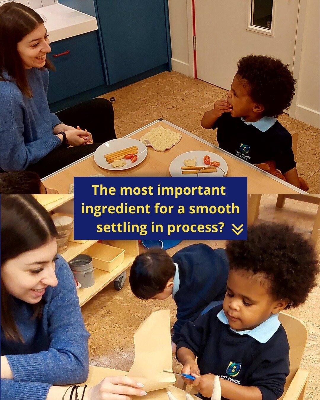 The child getting a sense that their key person is a warm, responsive and loving person.

And to make that happen, we think it requires:

- having a staff body of warm, responsive teachers who love working with children so much that the children them