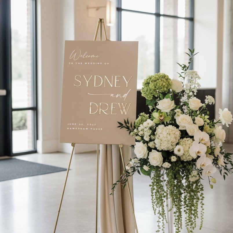 Wedding Welcome Sign -  Rectangle