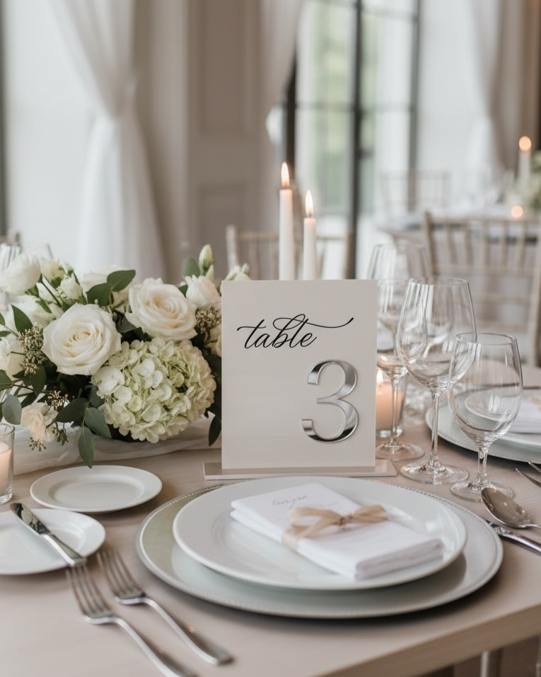 Acrylic Table Numbers