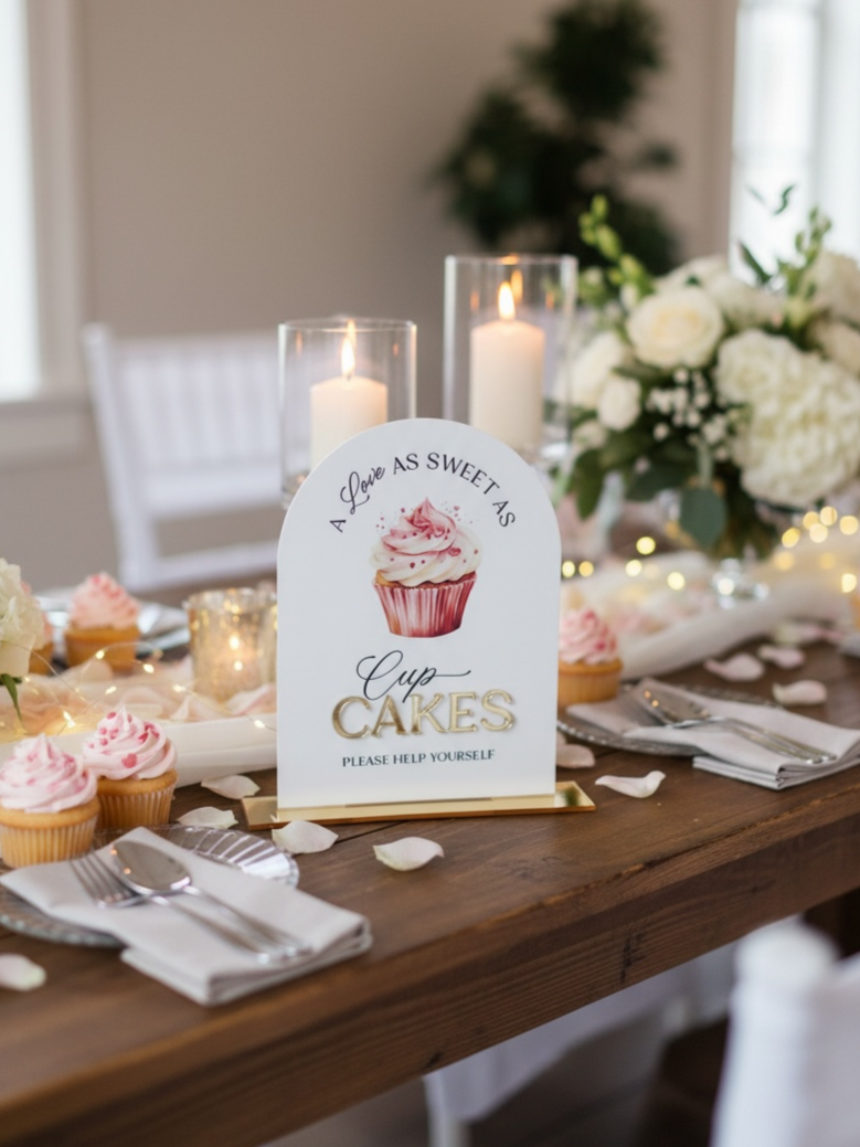 Cookies, Cupcakes, Donut Bar Sign, A5