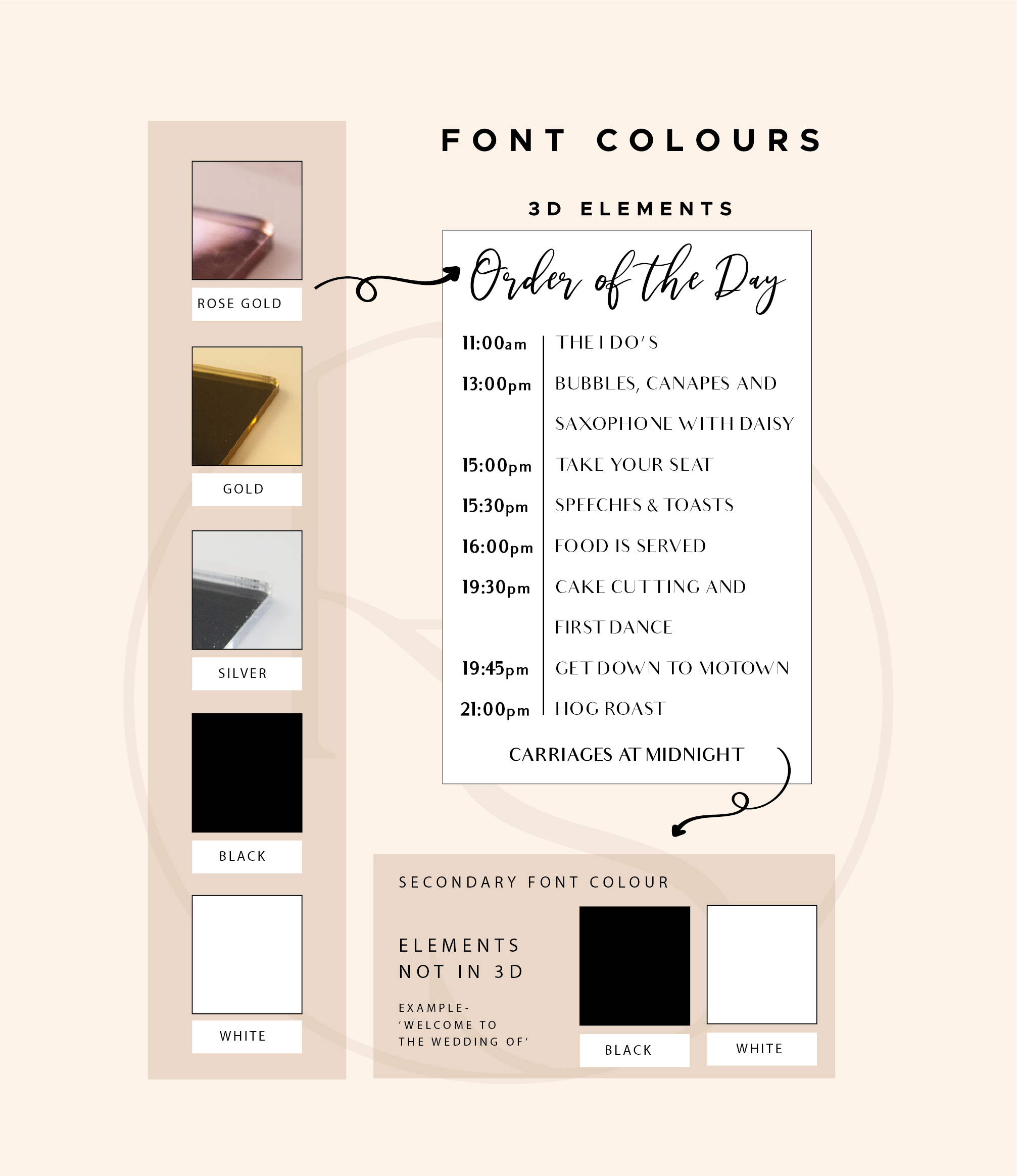 Rectangle Order of the day — Rose Signage Co.