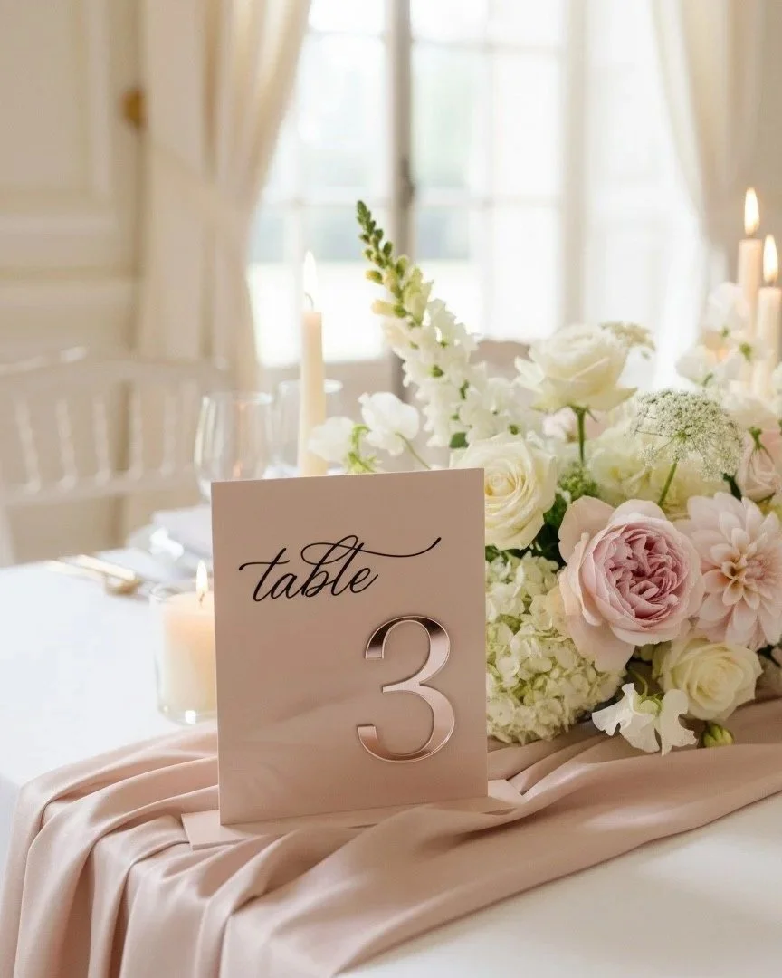 Acrylic Table Numbers