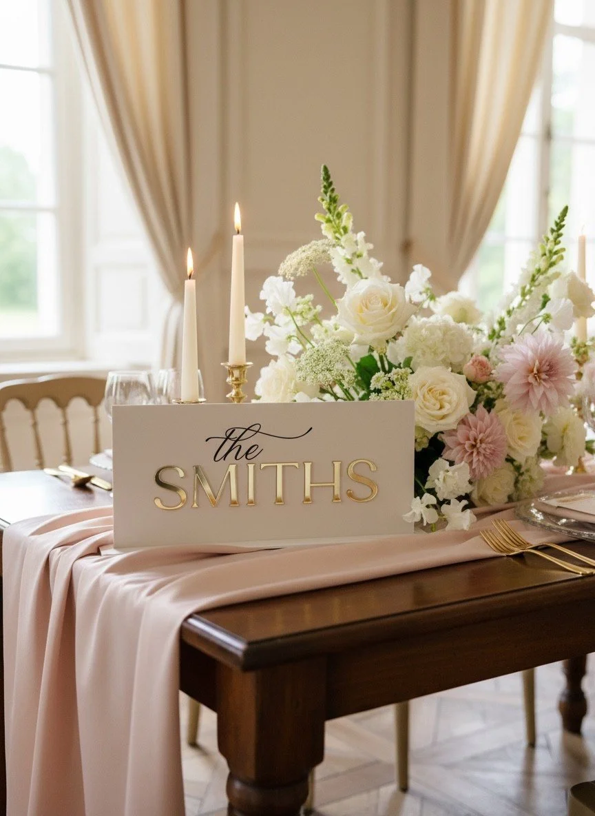 Rectangle Top Table Sign