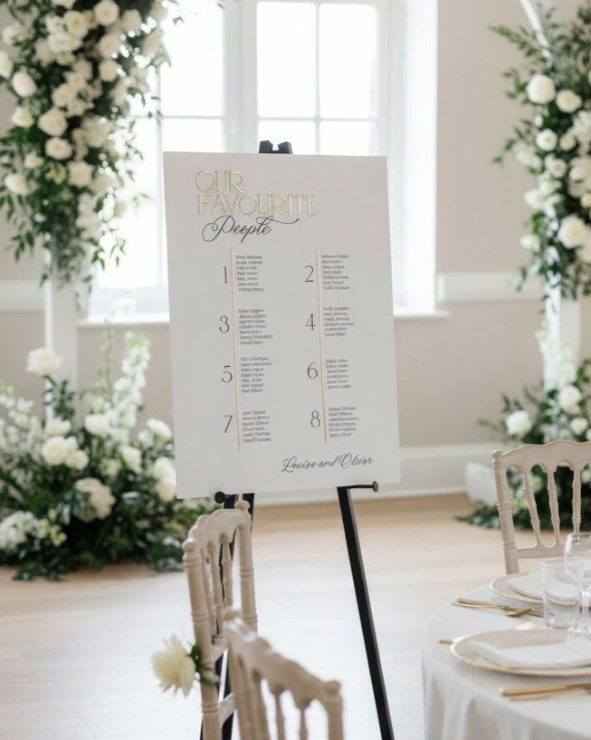 New* 3D Line detailing Seating Plan